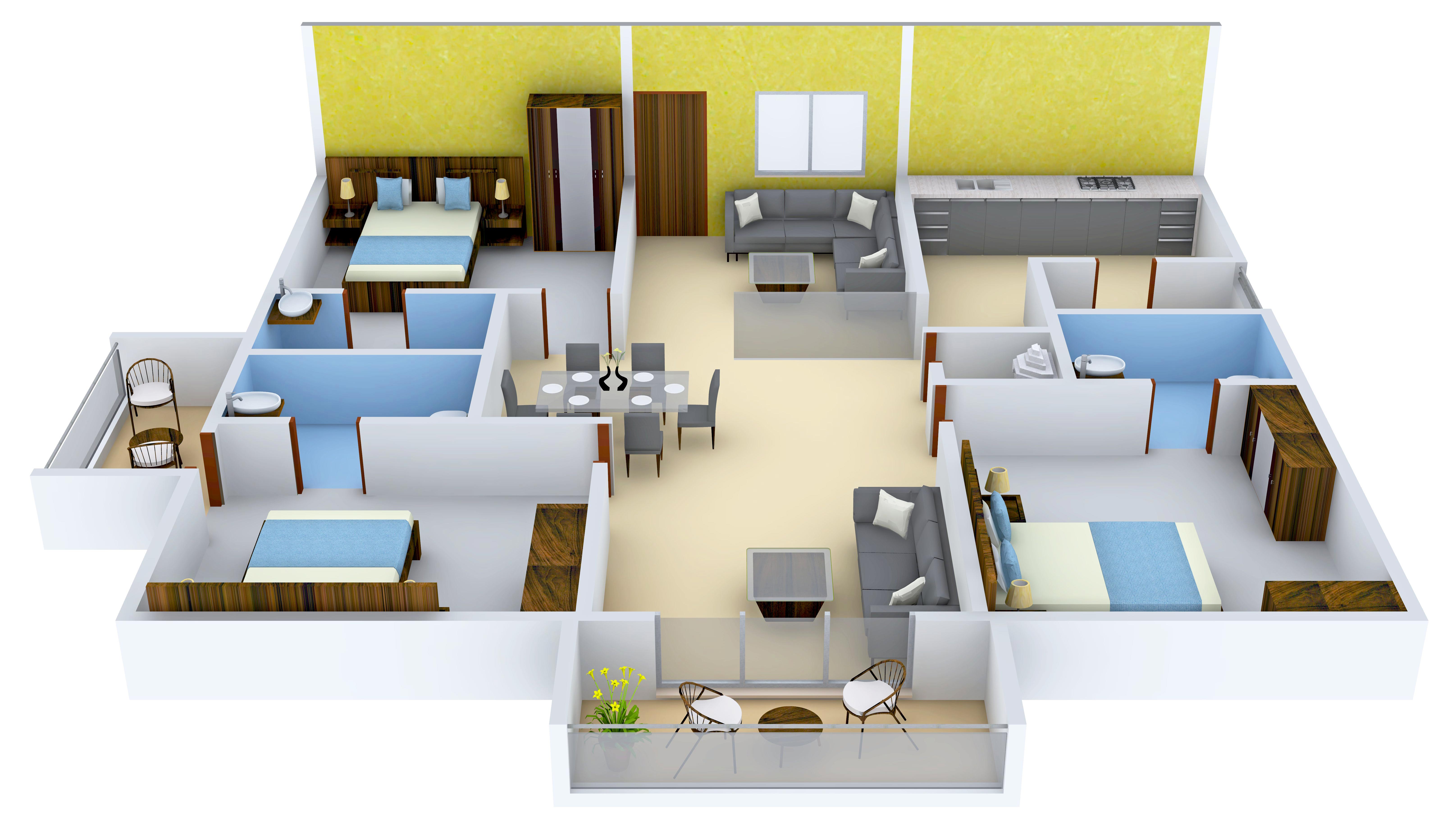 3DFloorPlan of Aditya Faremont