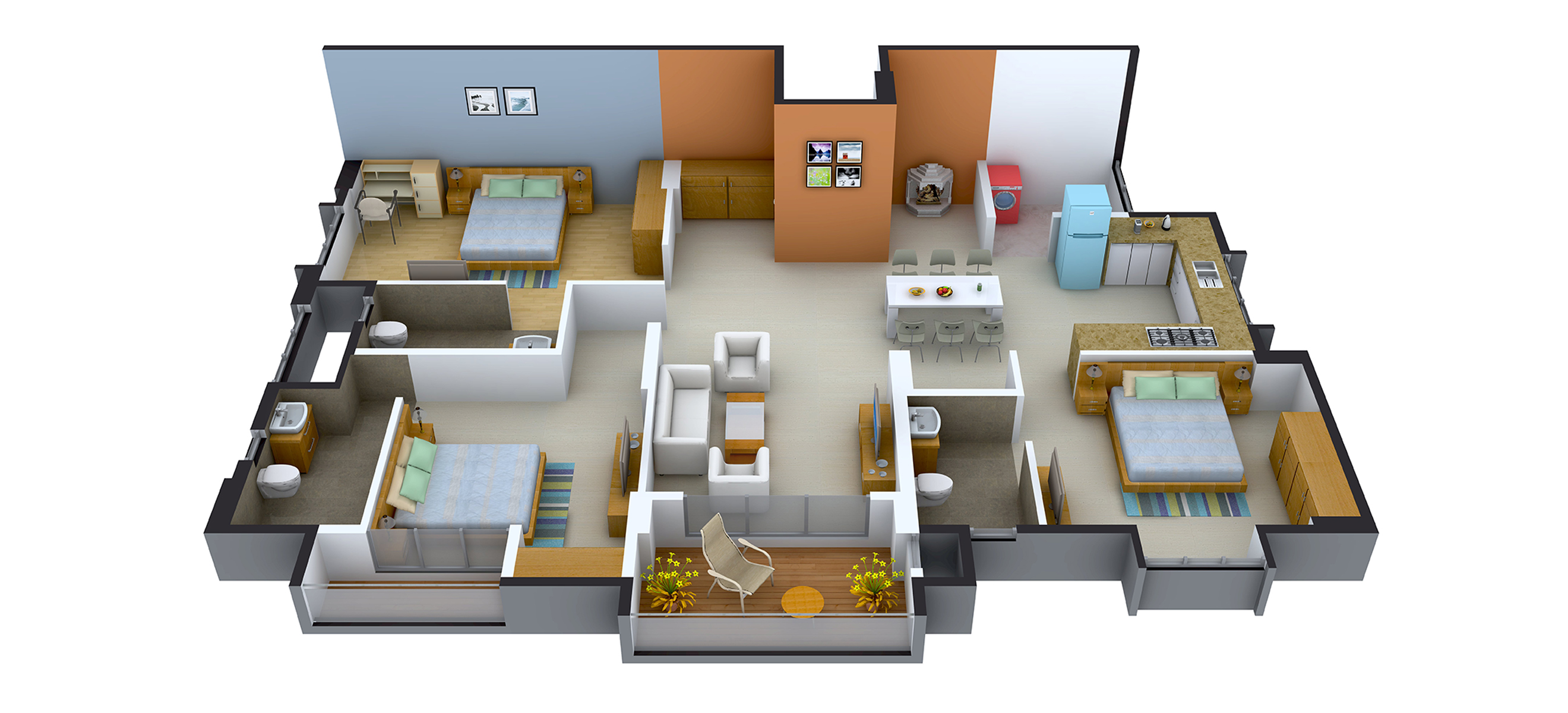 3DFloorPlan of Green City Eutopia