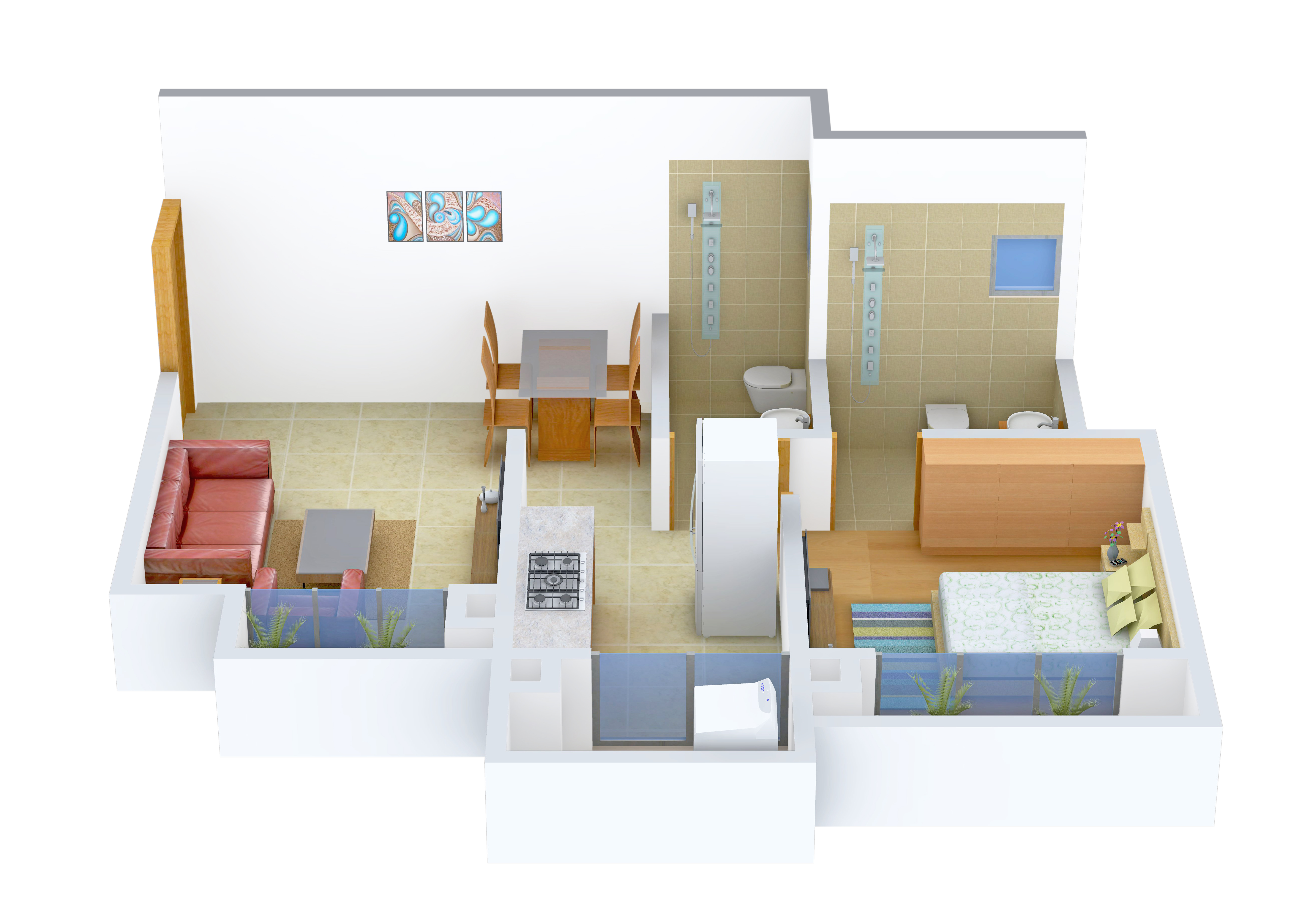 3DFloorPlan of Westin Ellora Heights