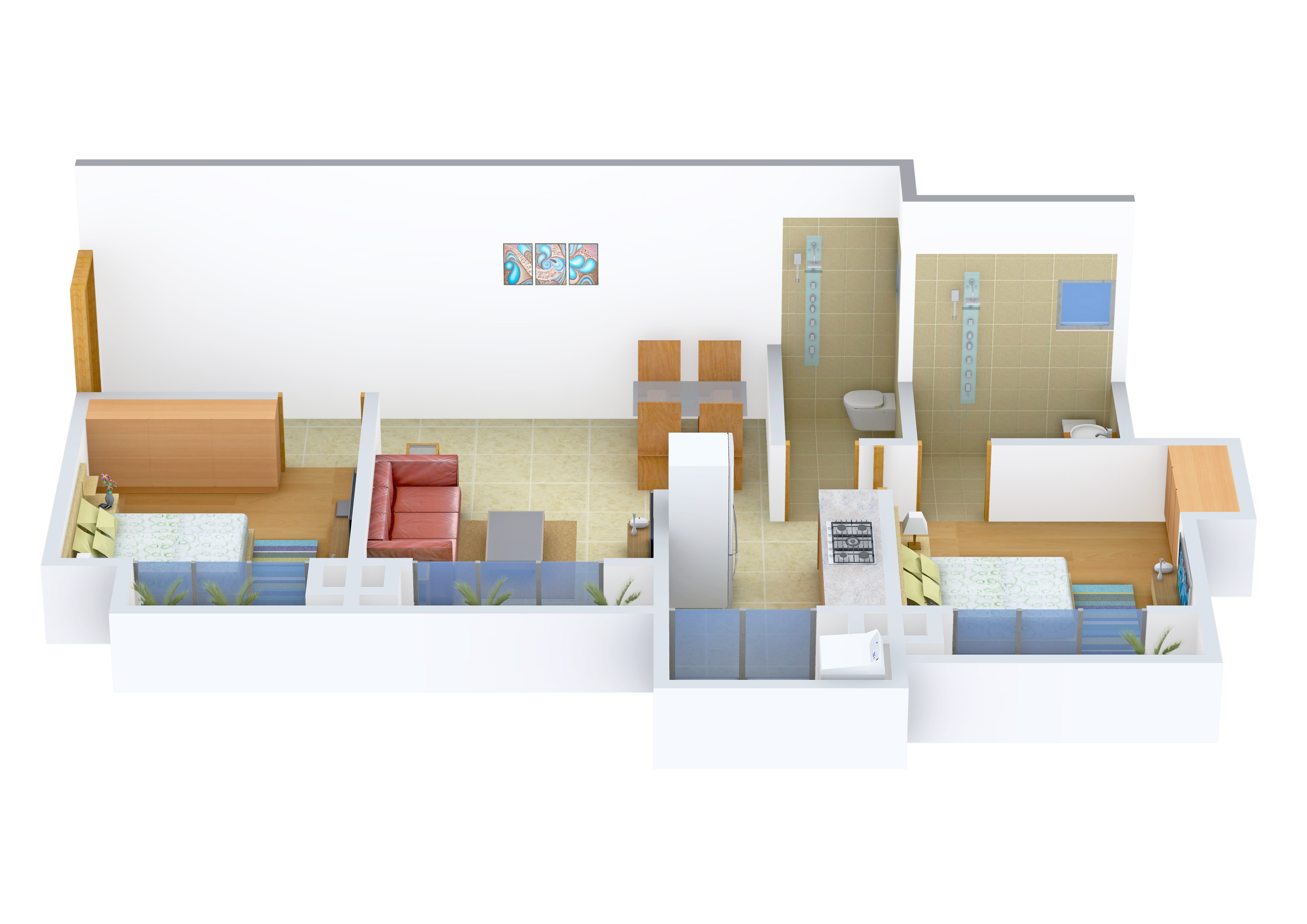 3DFloorPlan of Westin Ellora Heights