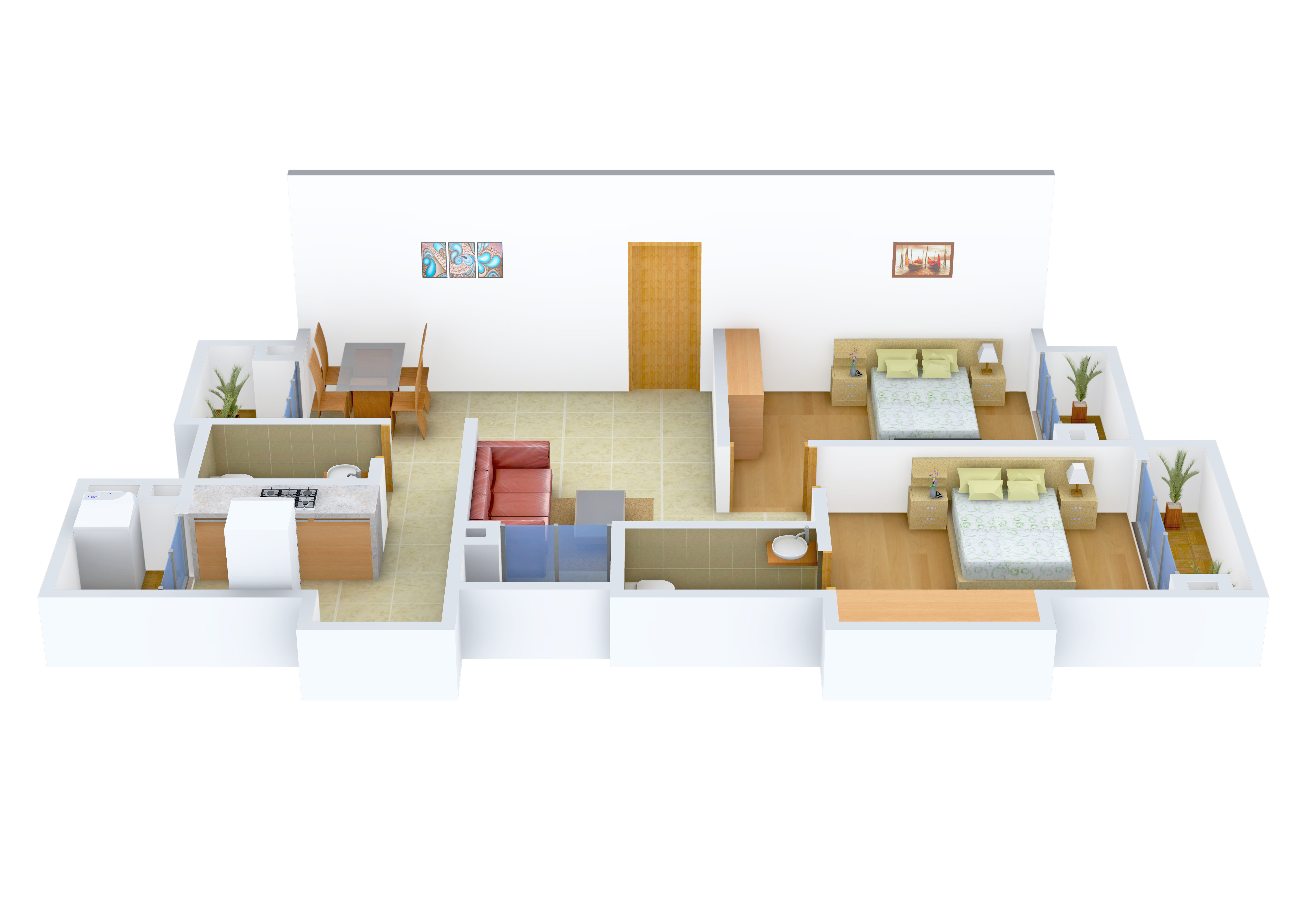 3DFloorPlan of Westin Ellora Heights