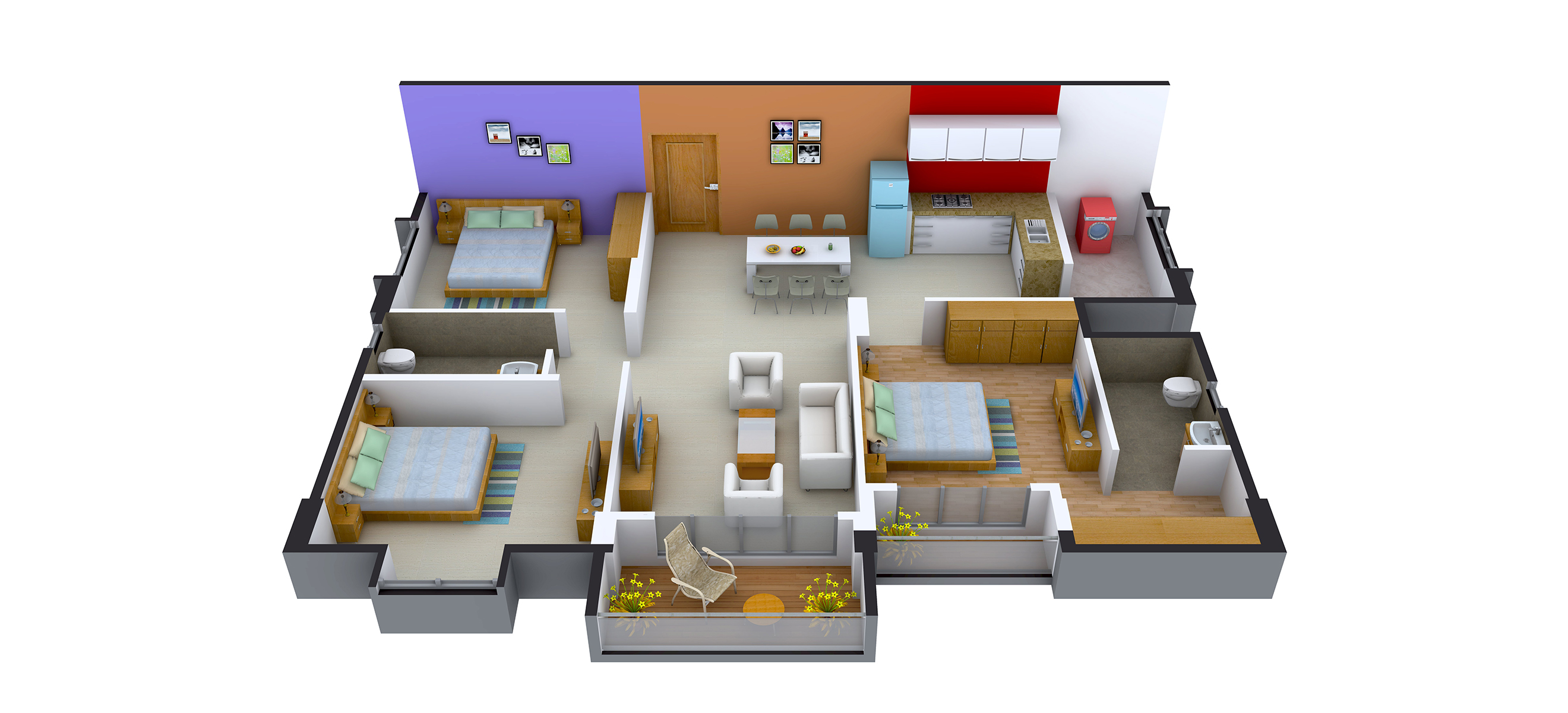 3DFloorPlan of Green City Eutopia