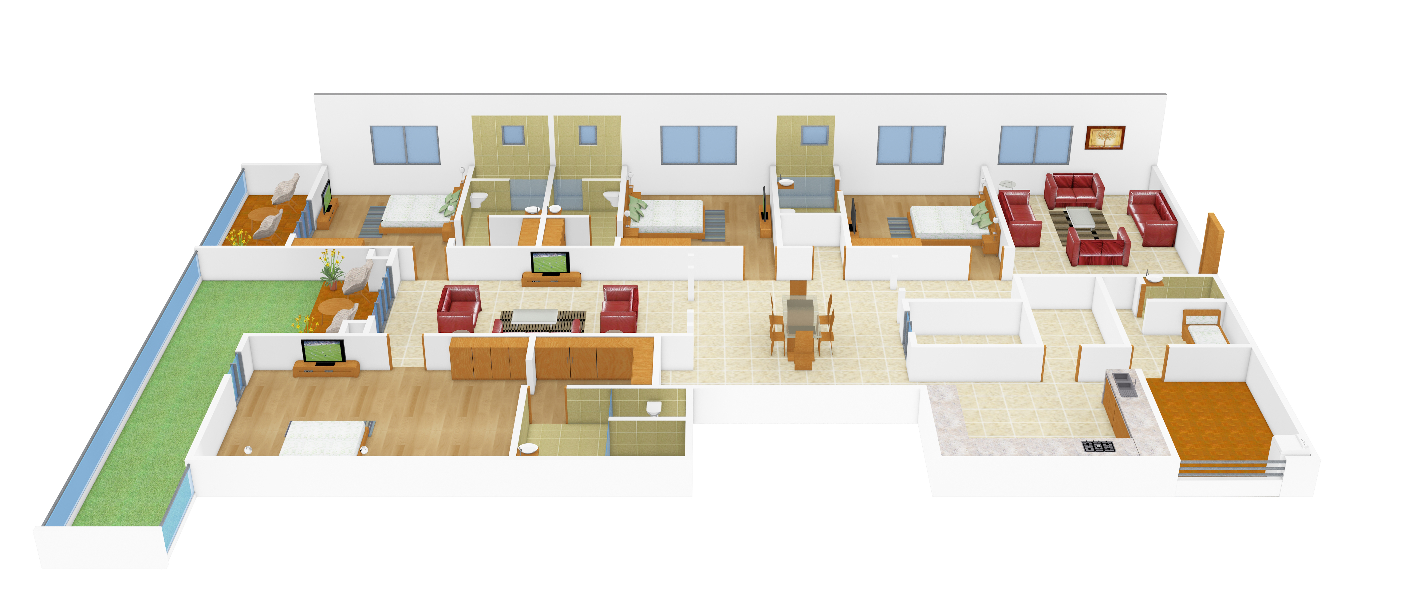 3DFloorPlan of Vamsiram Jyothi Cosmos