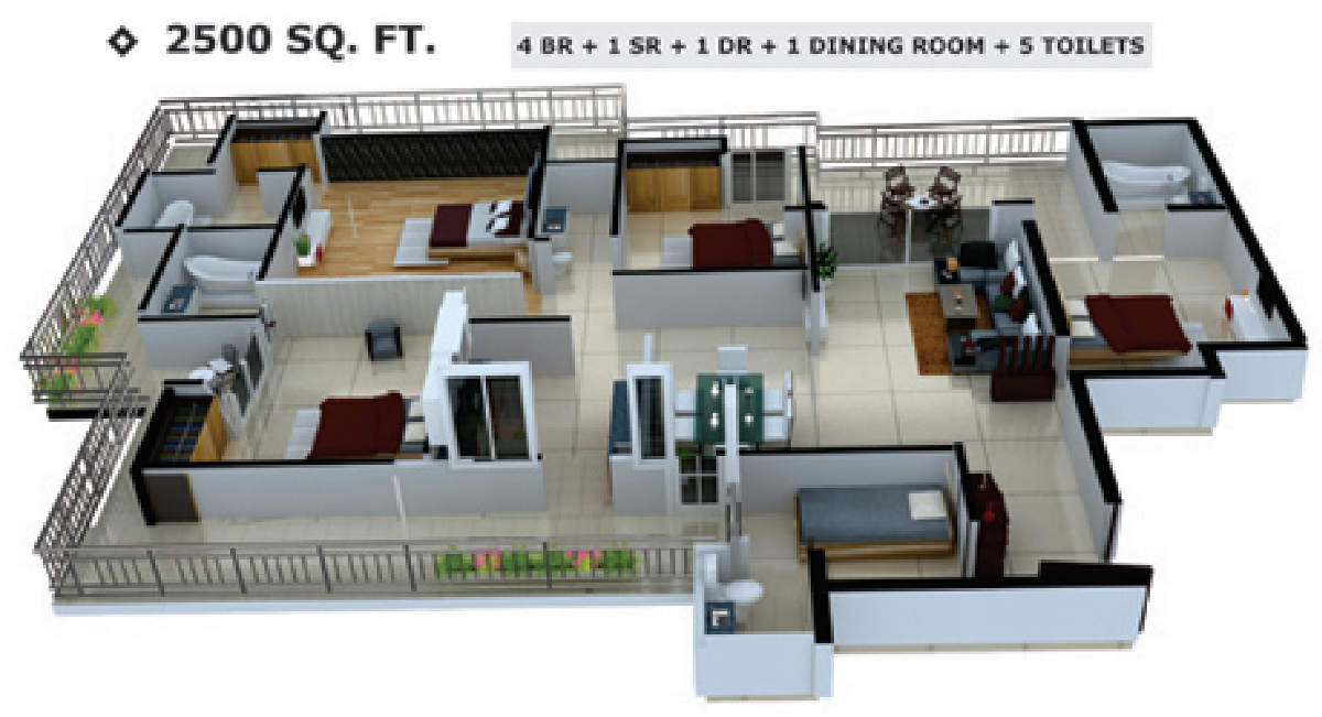 2500-sq-ft-4-bhk-4t-apartment-for-sale-in-shantiniketan-buildcon