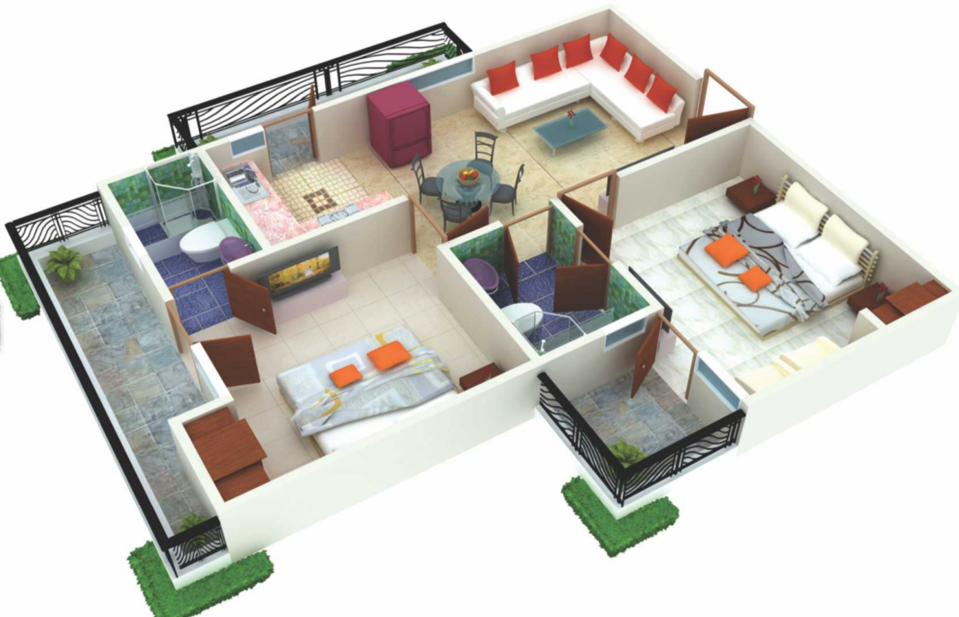 3DFloorPlan of Windsor Premium Tower