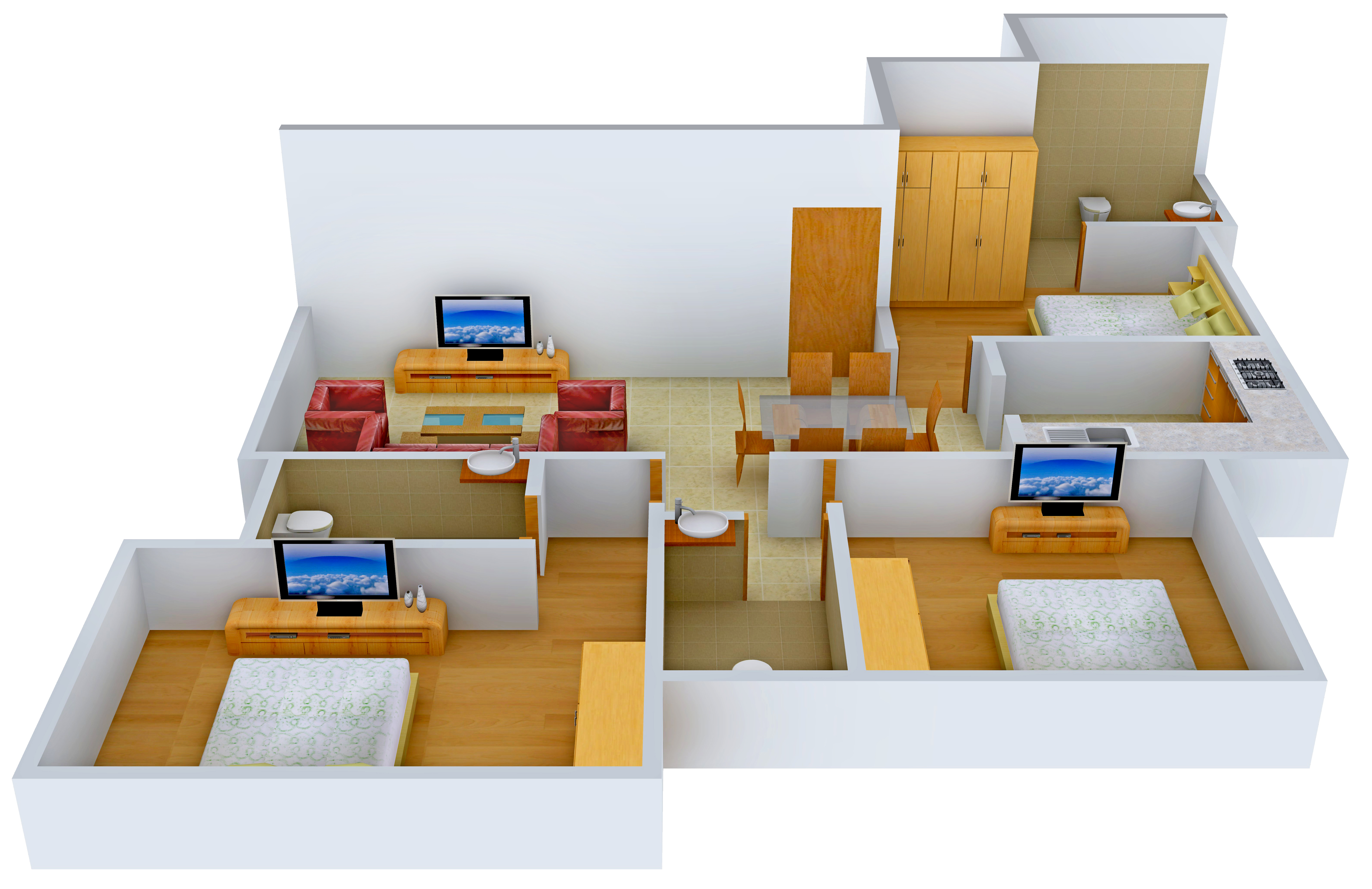 3DFloorPlan of Sonal Divine Shelter