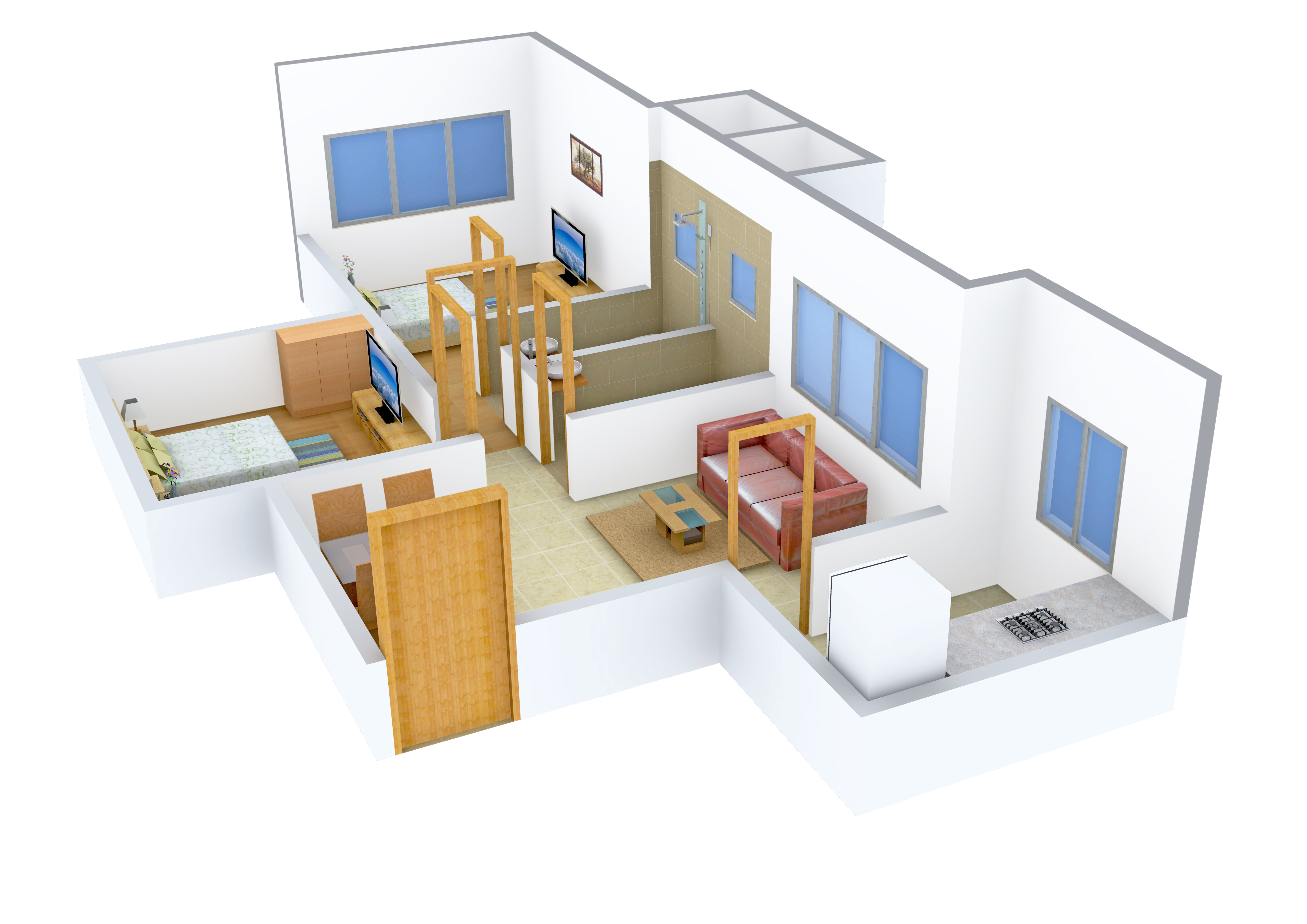 3DFloorPlan of Aayush Aastha