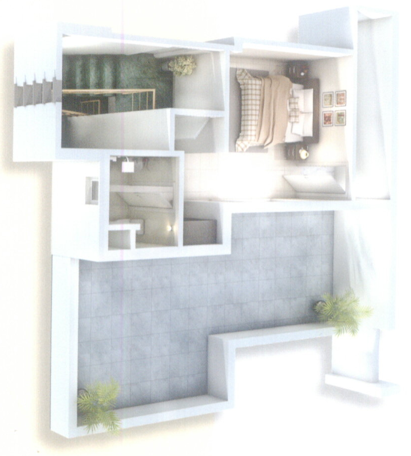 Upper Level Duplex Plan
