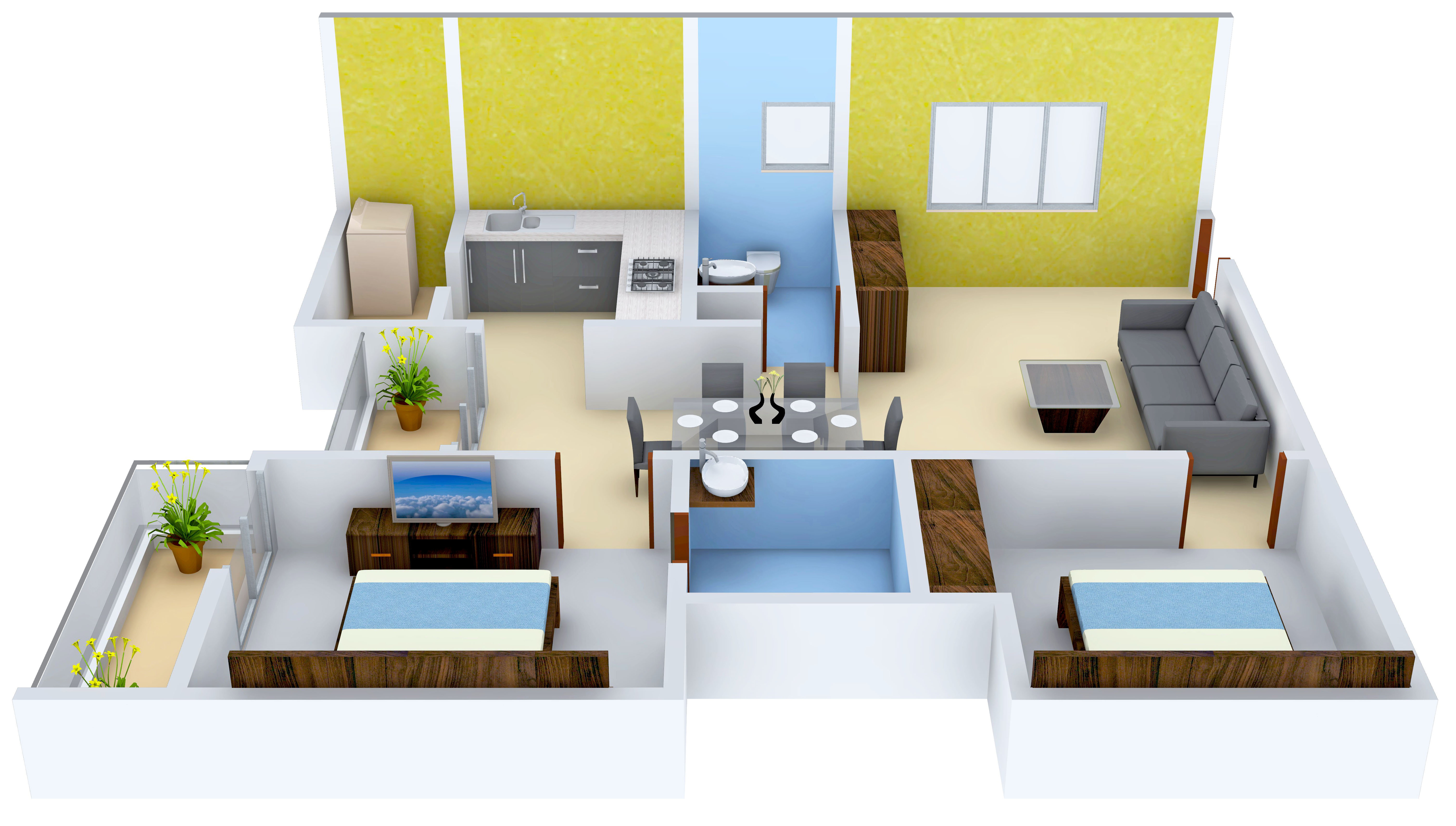 3DFloorPlan of SS Vrudhi
