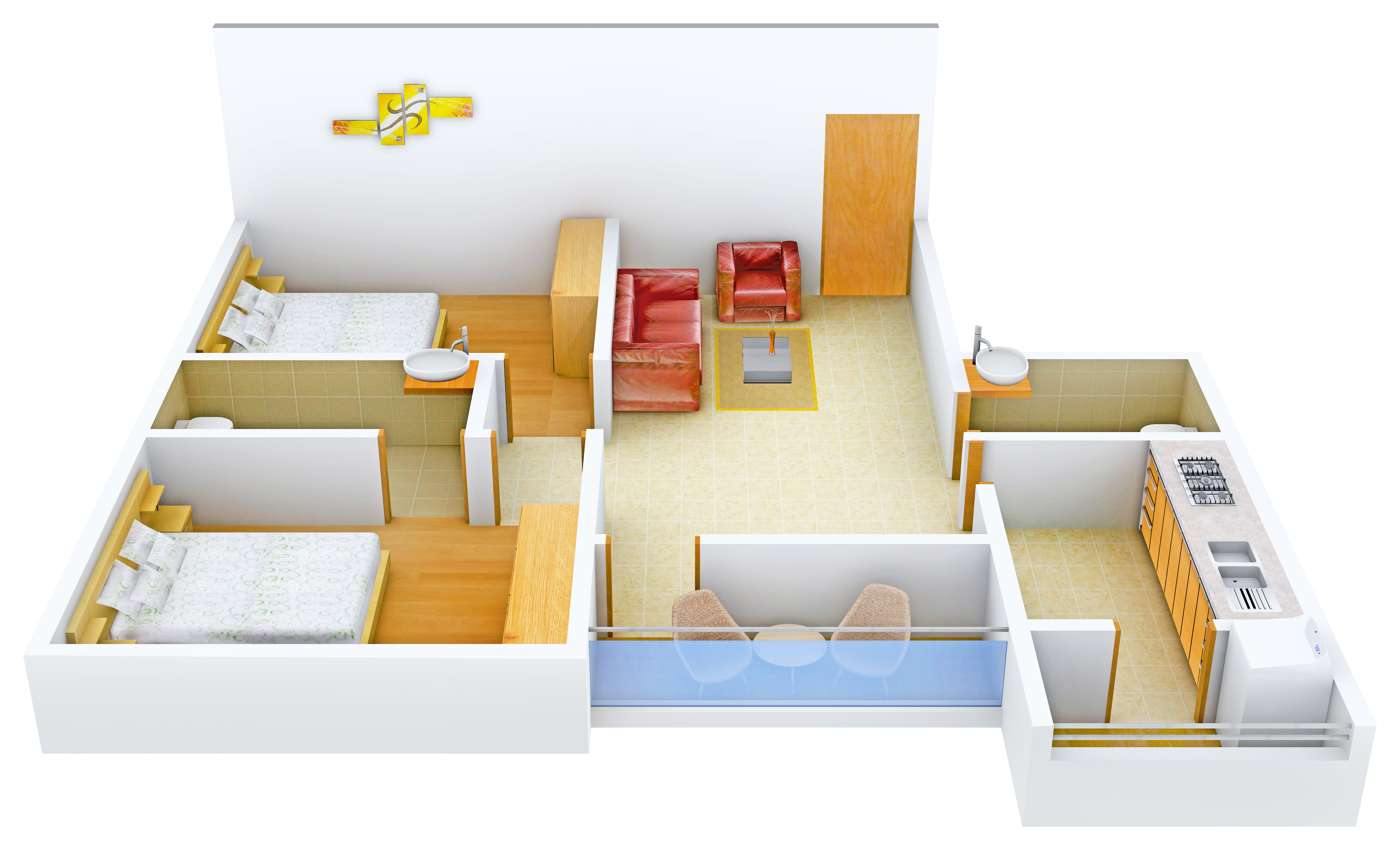 3DFloorPlan of Shuvam Palace