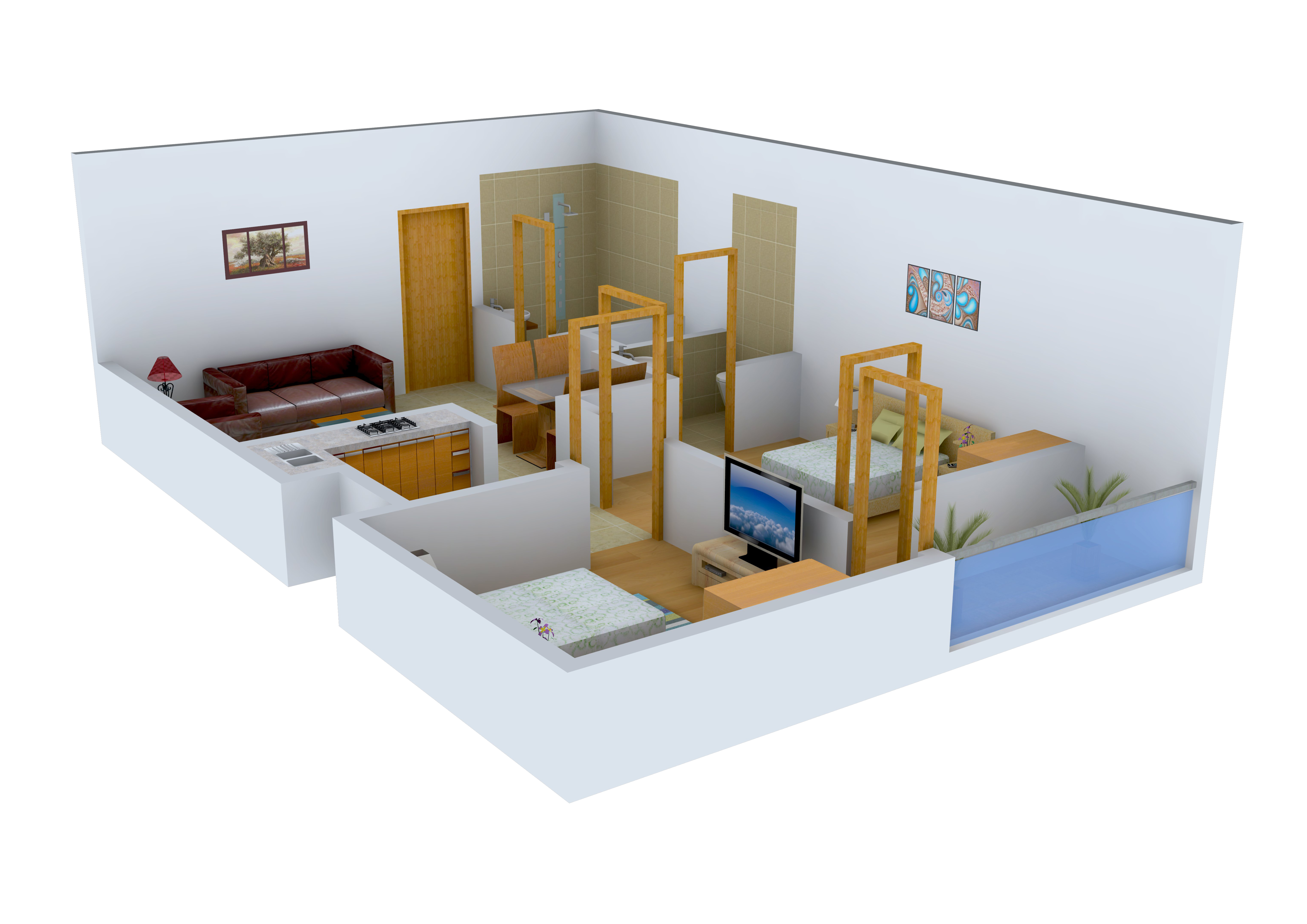 3DFloorPlan of Arsh Green Heights II
