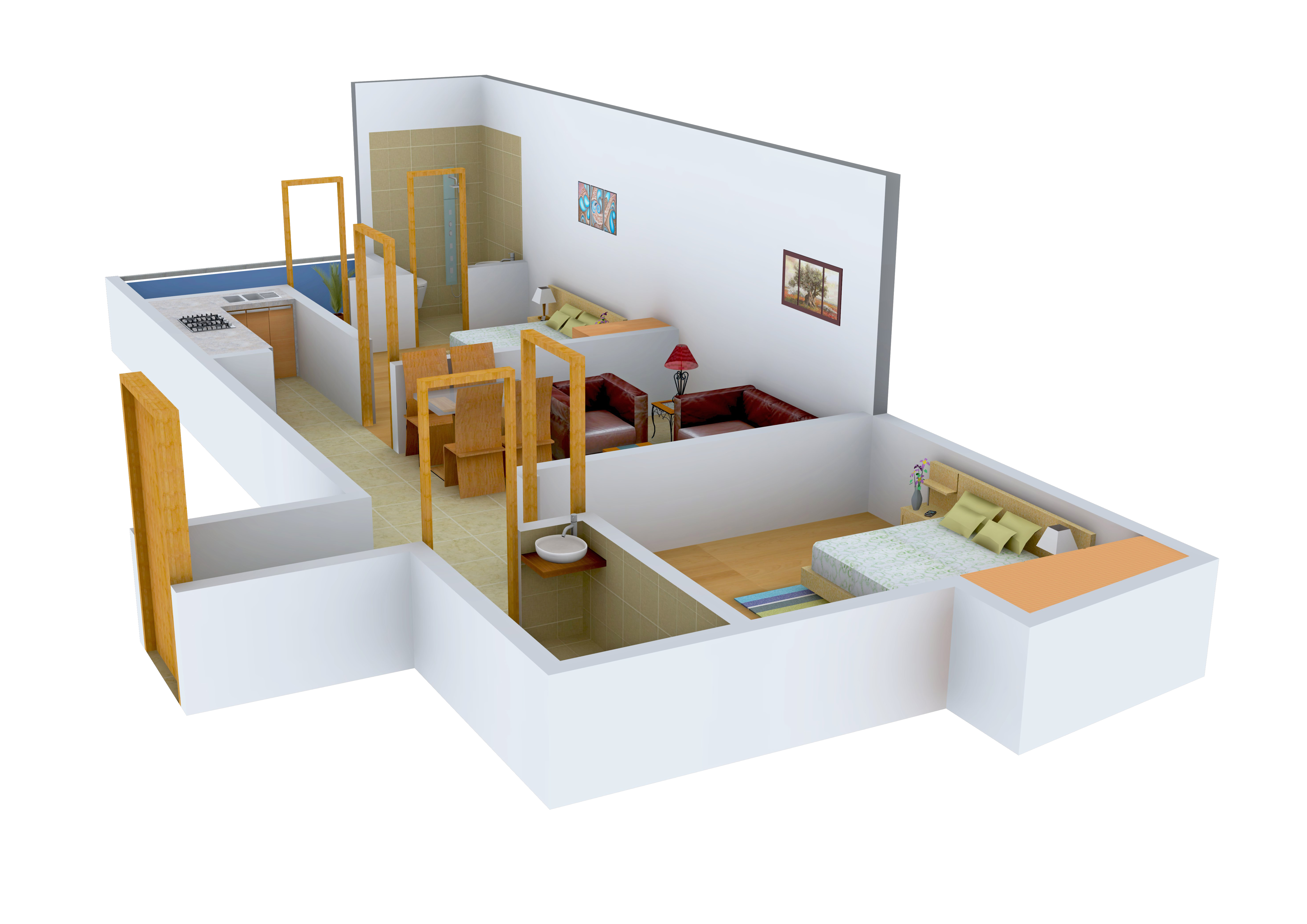 3DFloorPlan of Arsh Green Heights II