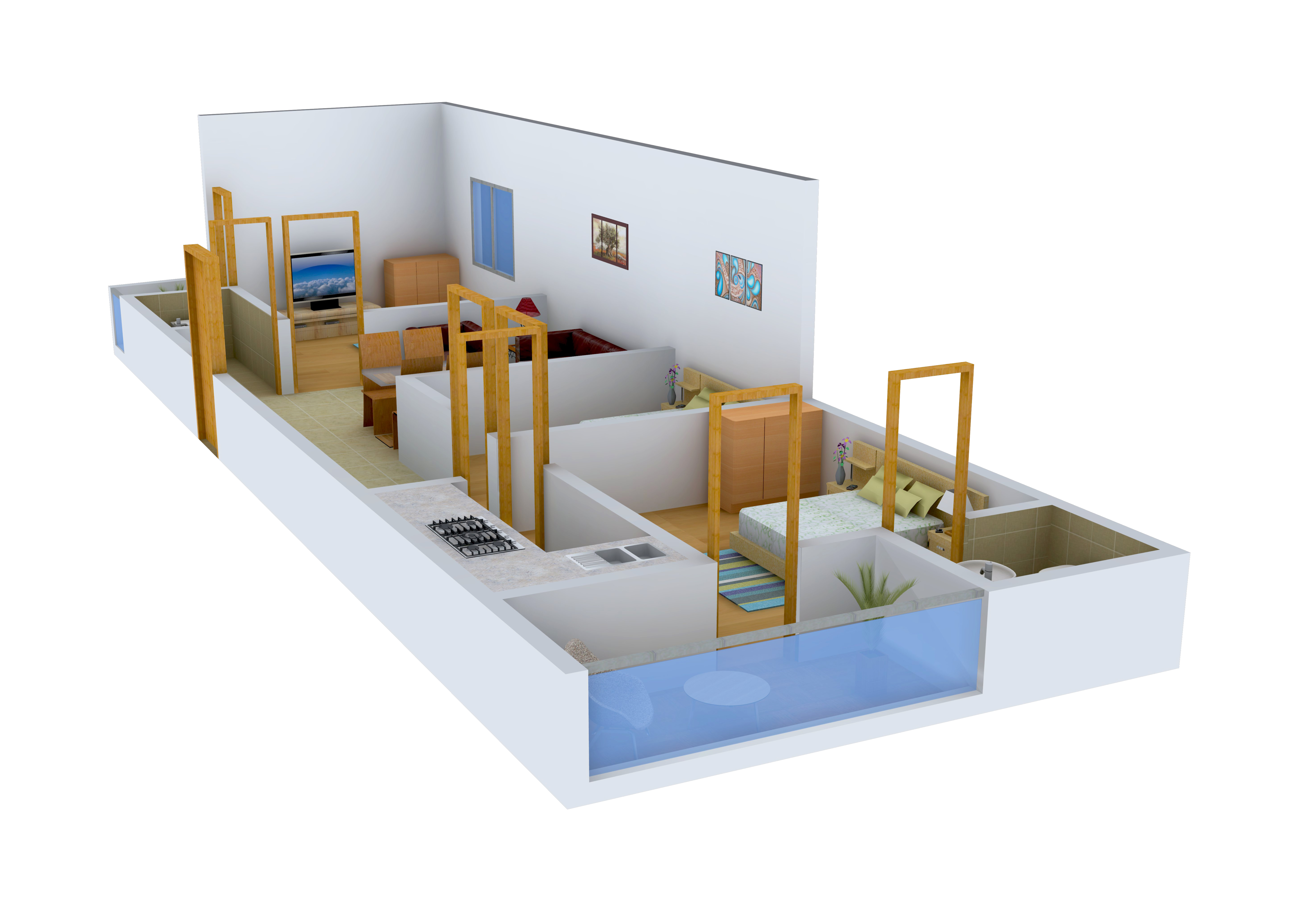 3DFloorPlan of Arsh Green Heights II
