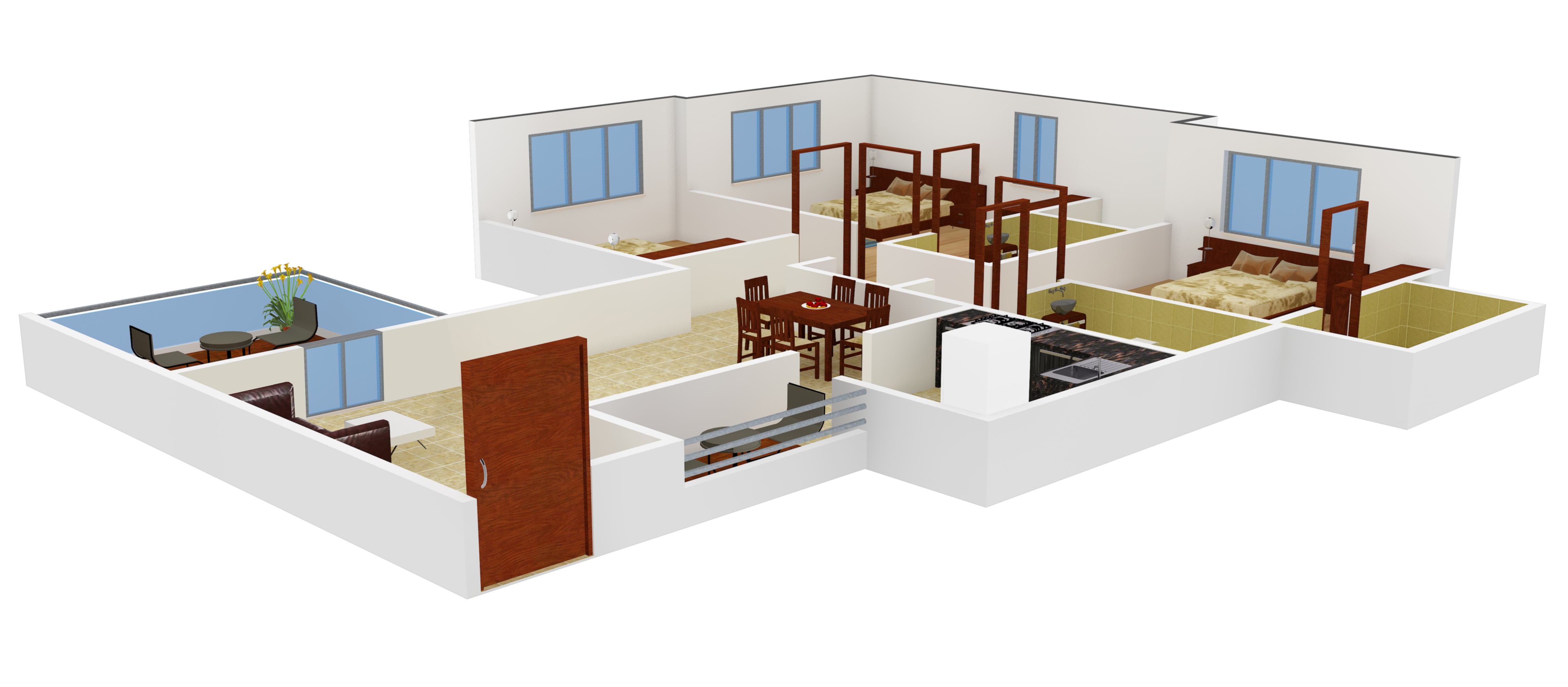 3DFloorPlan of Kalaapi Valentina