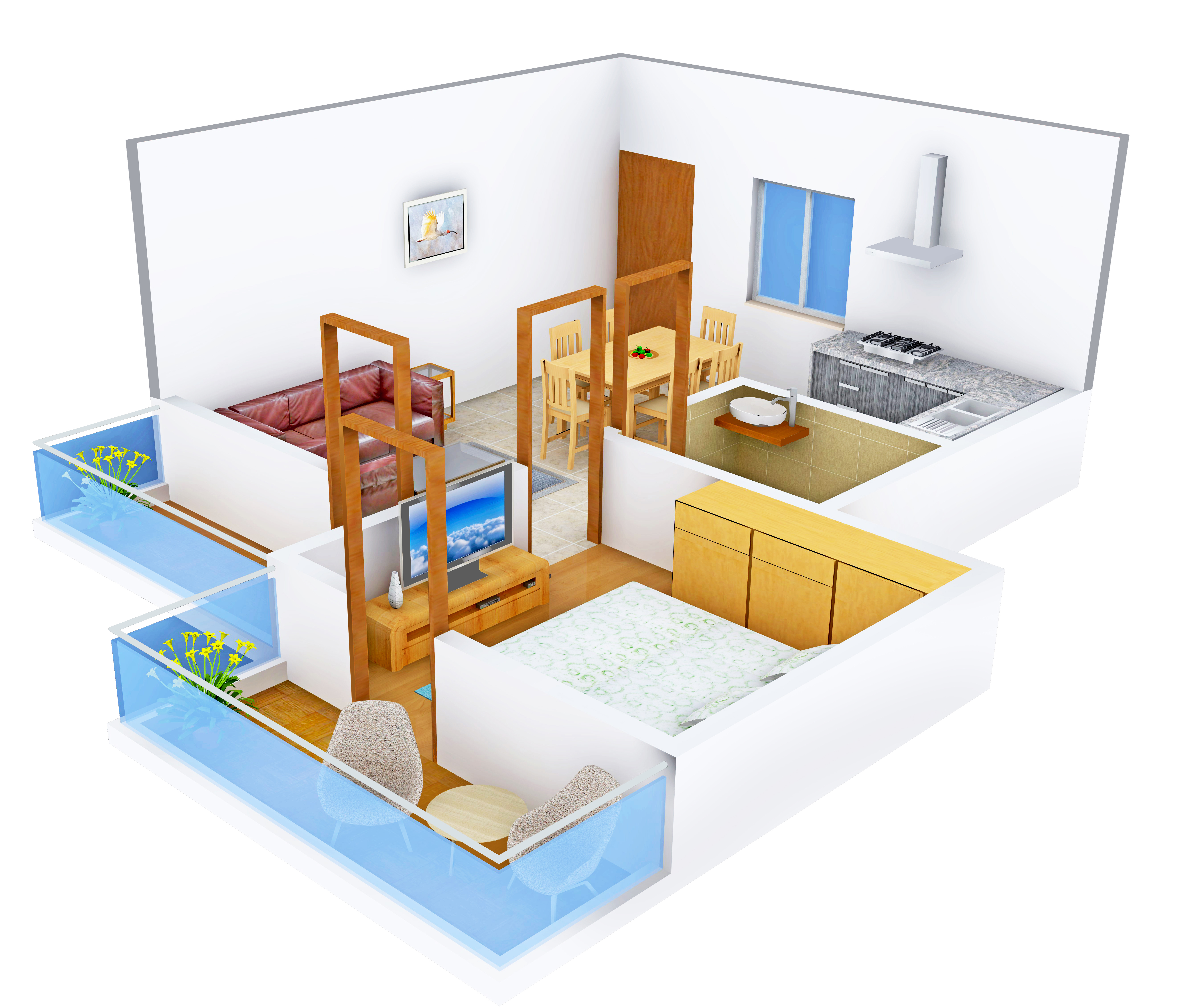 3DFloorPlan of Aryans The Habitat