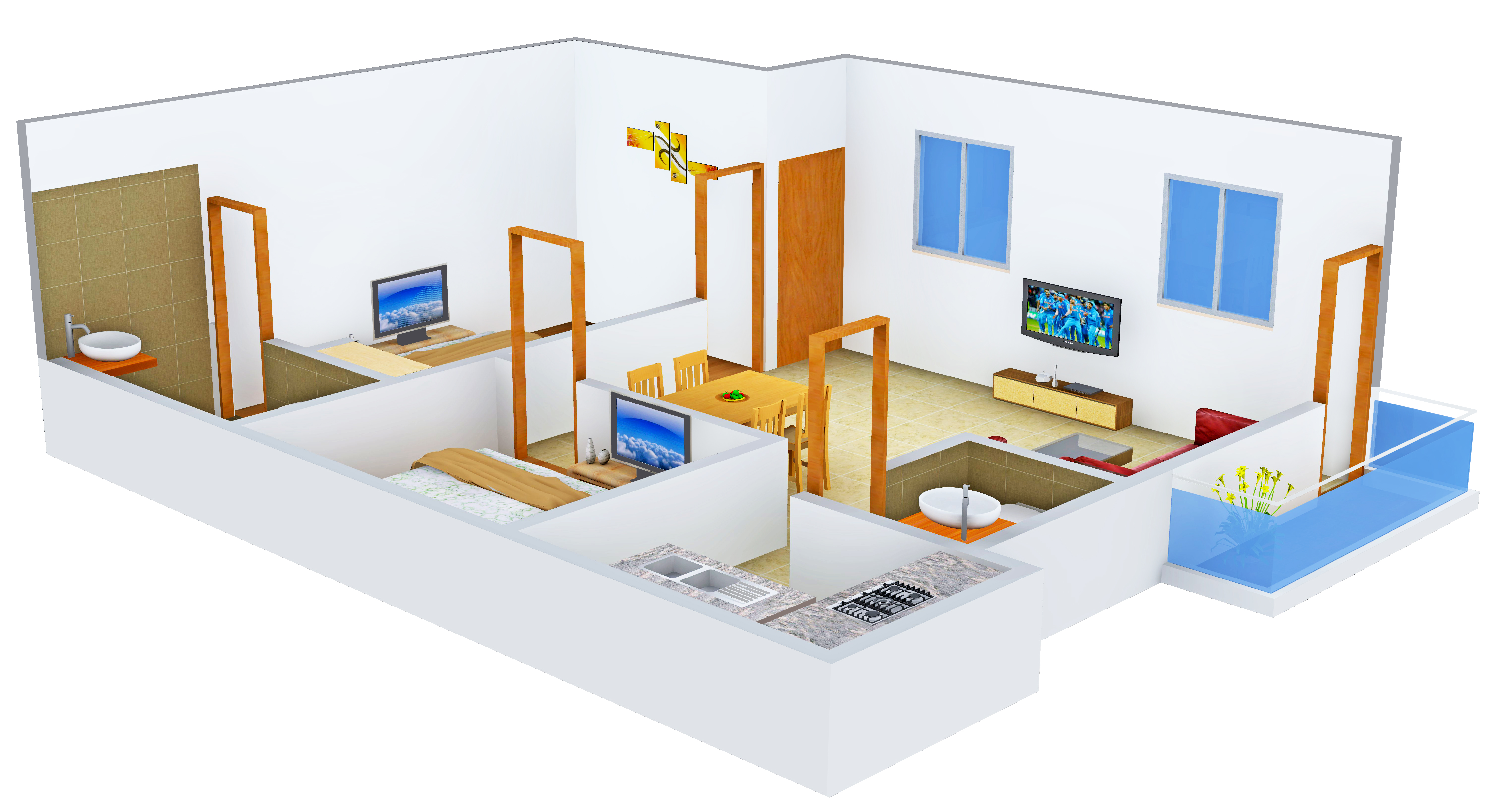 3DFloorPlan of Annai Smart Homes III