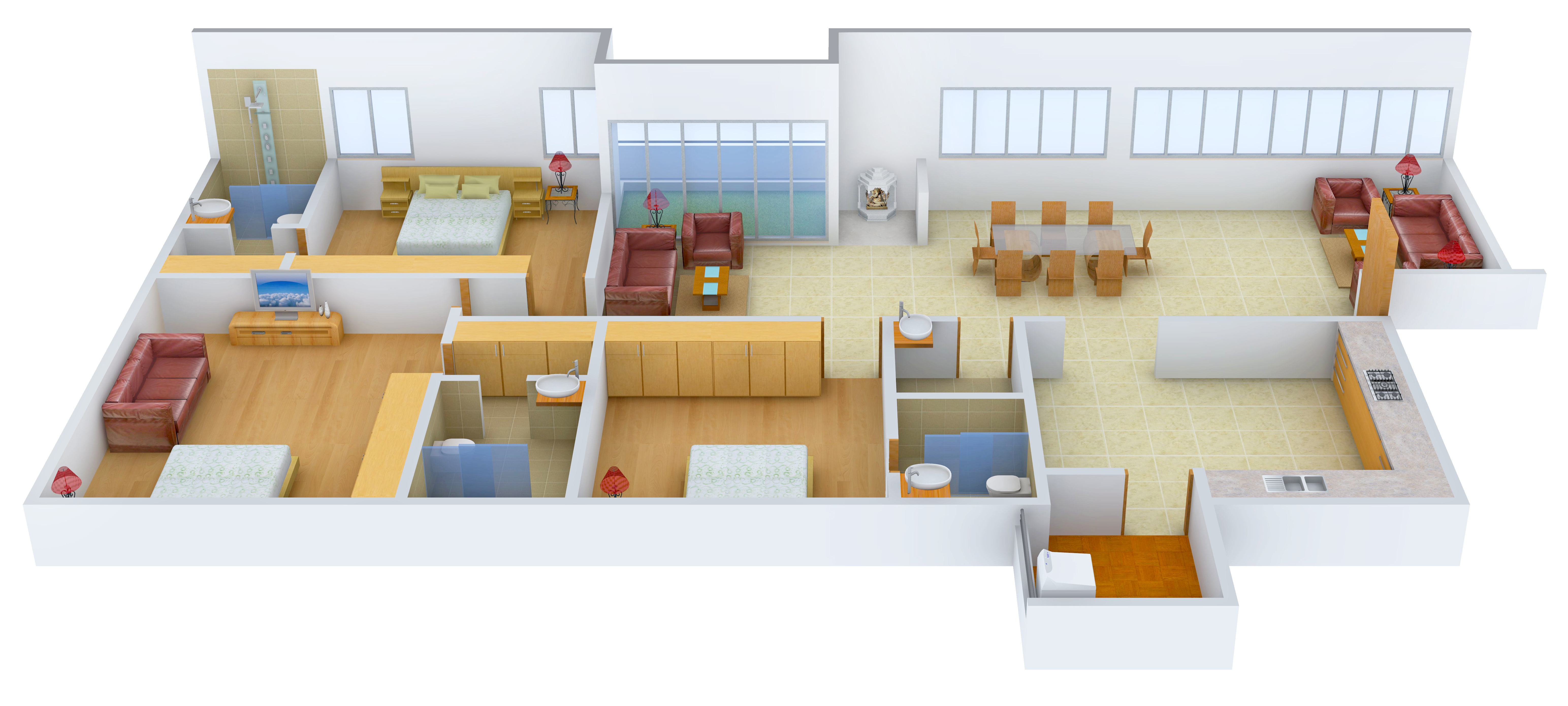 3DFloorPlan of HSR Tulips