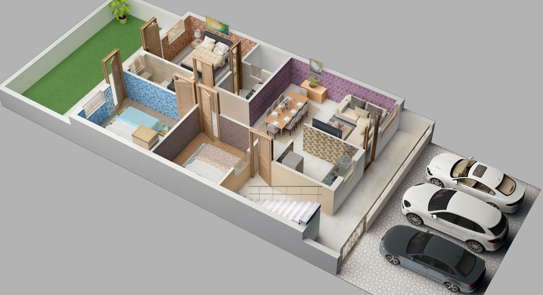 3DFloorPlan of Mansha Luxury Floors