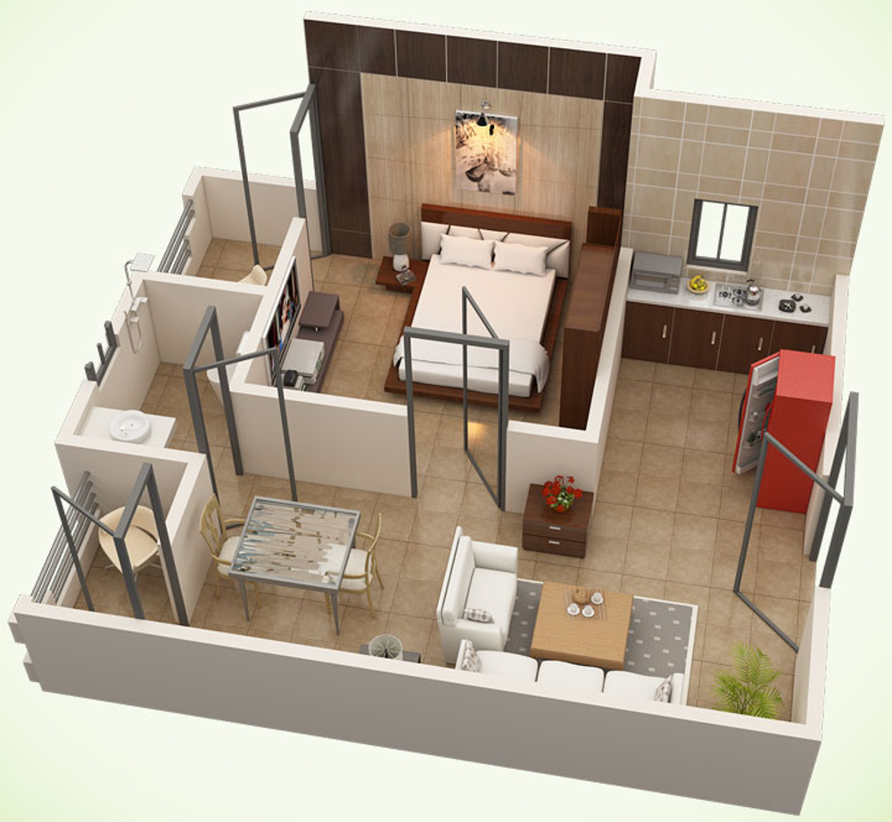 3DFloorPlan of Aatreyee Trinoyanee