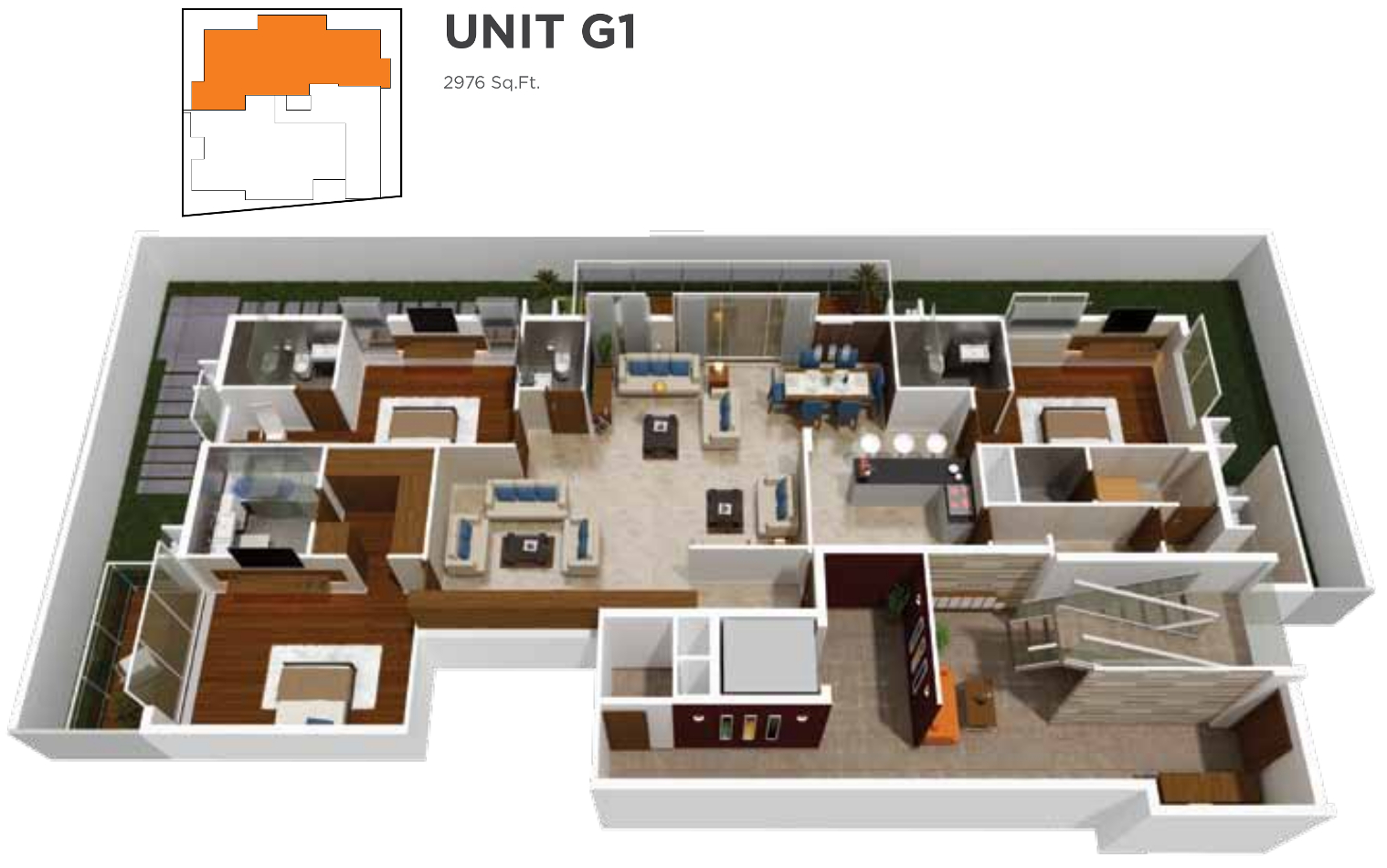 3DFloorPlan of Avant Casa Blanco