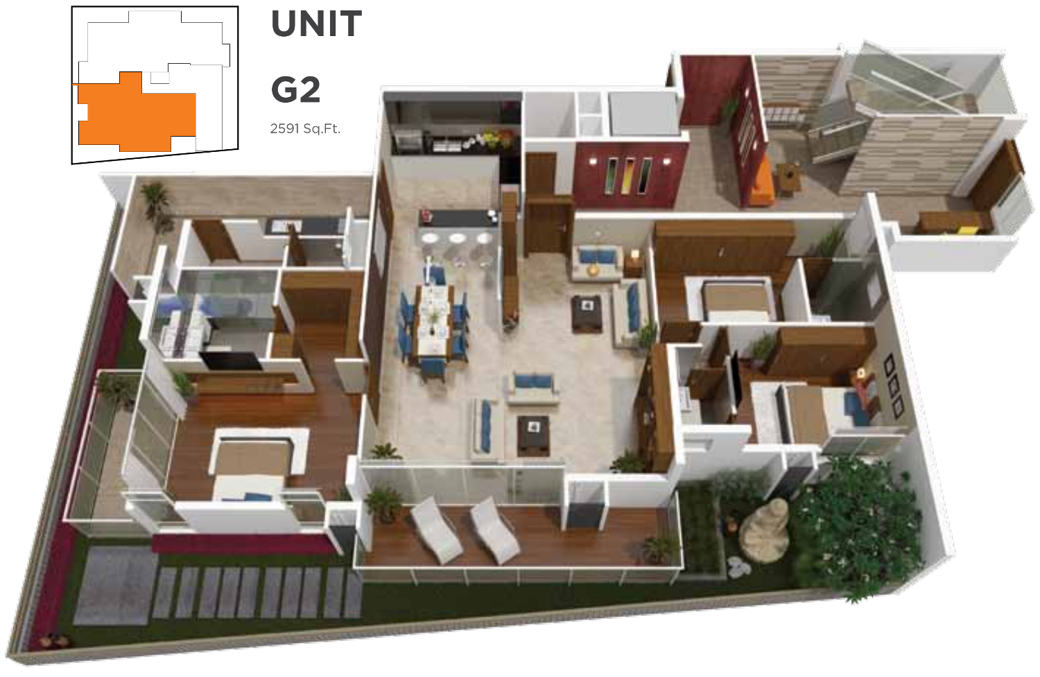3DFloorPlan of Avant Casa Blanco