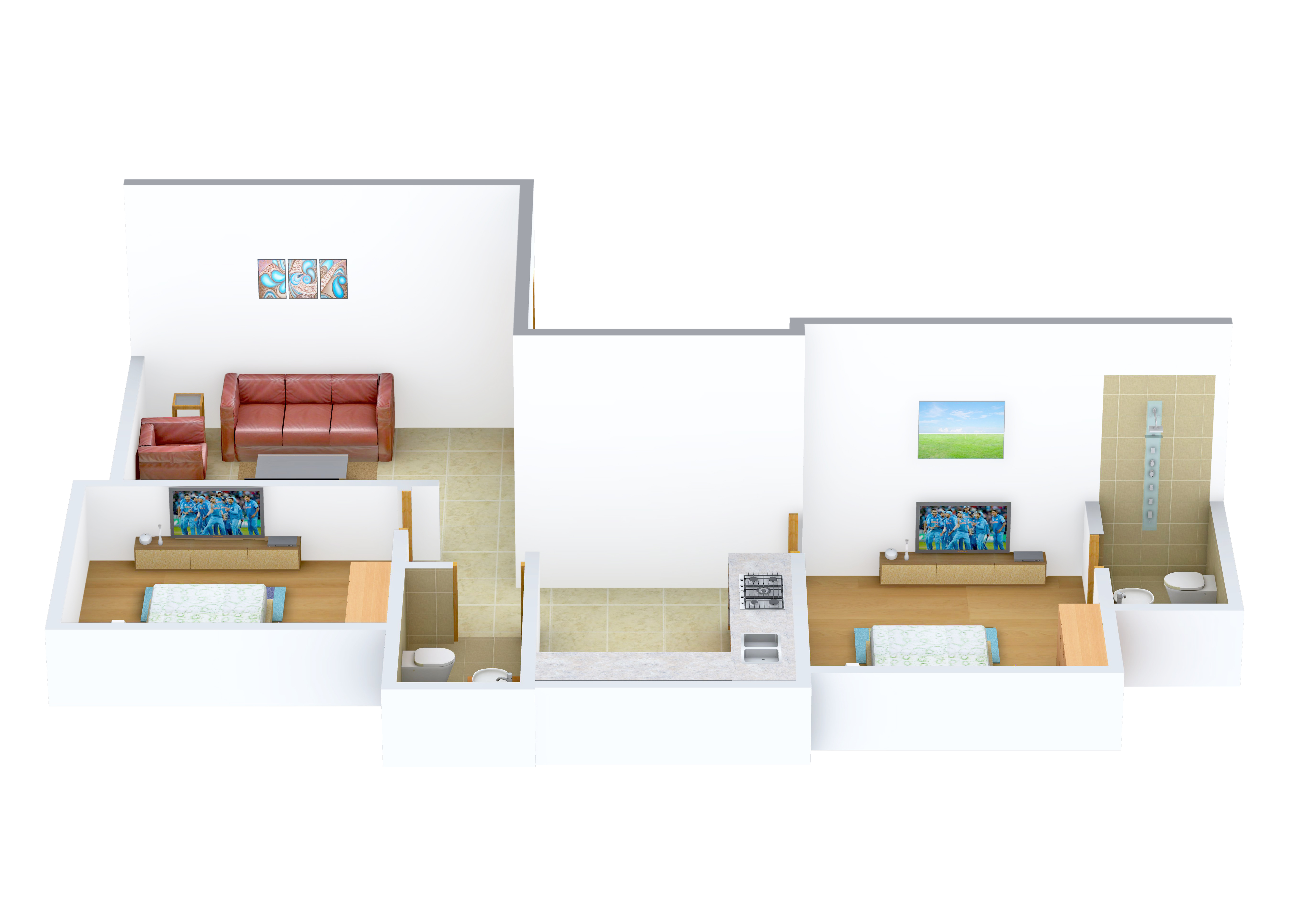 3DFloorPlan of Chaurang Aastha