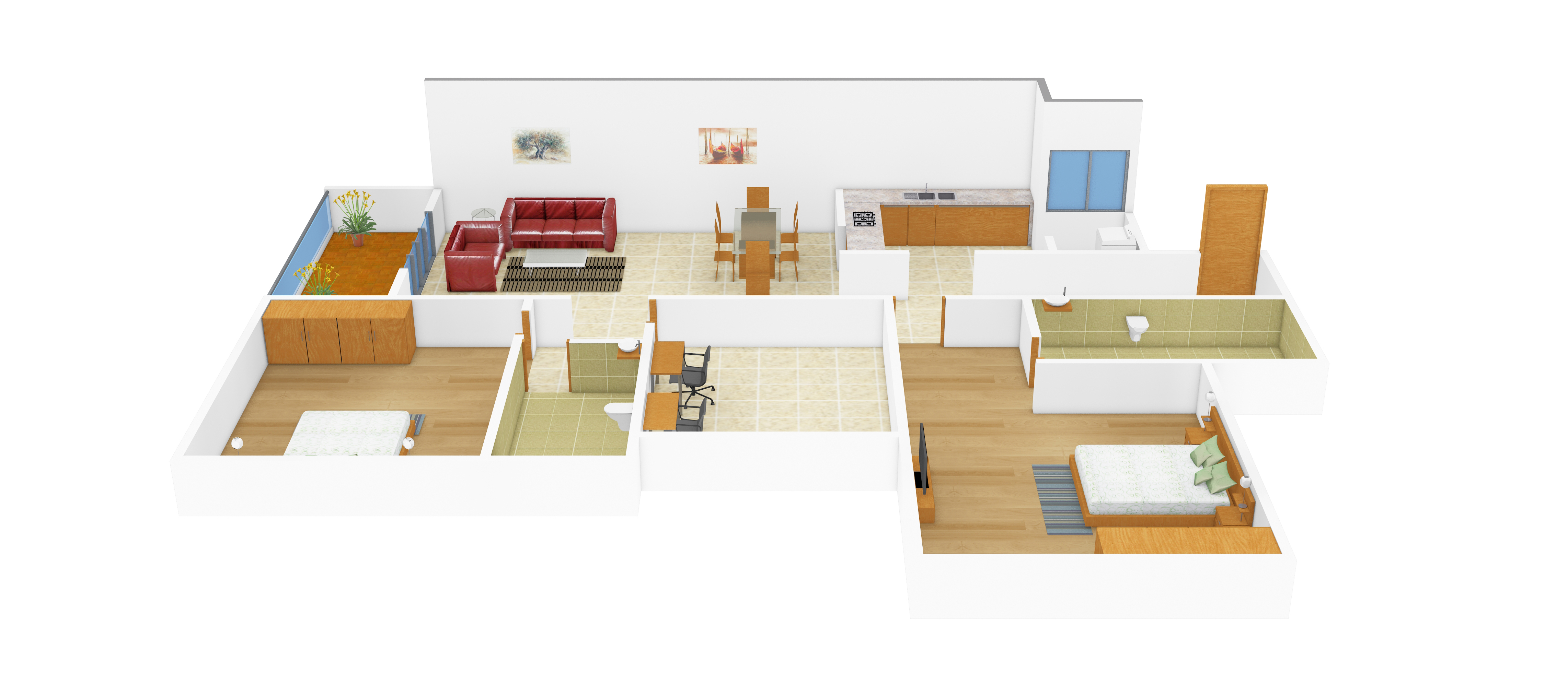 3DFloorPlan of Covai Urbana Irene