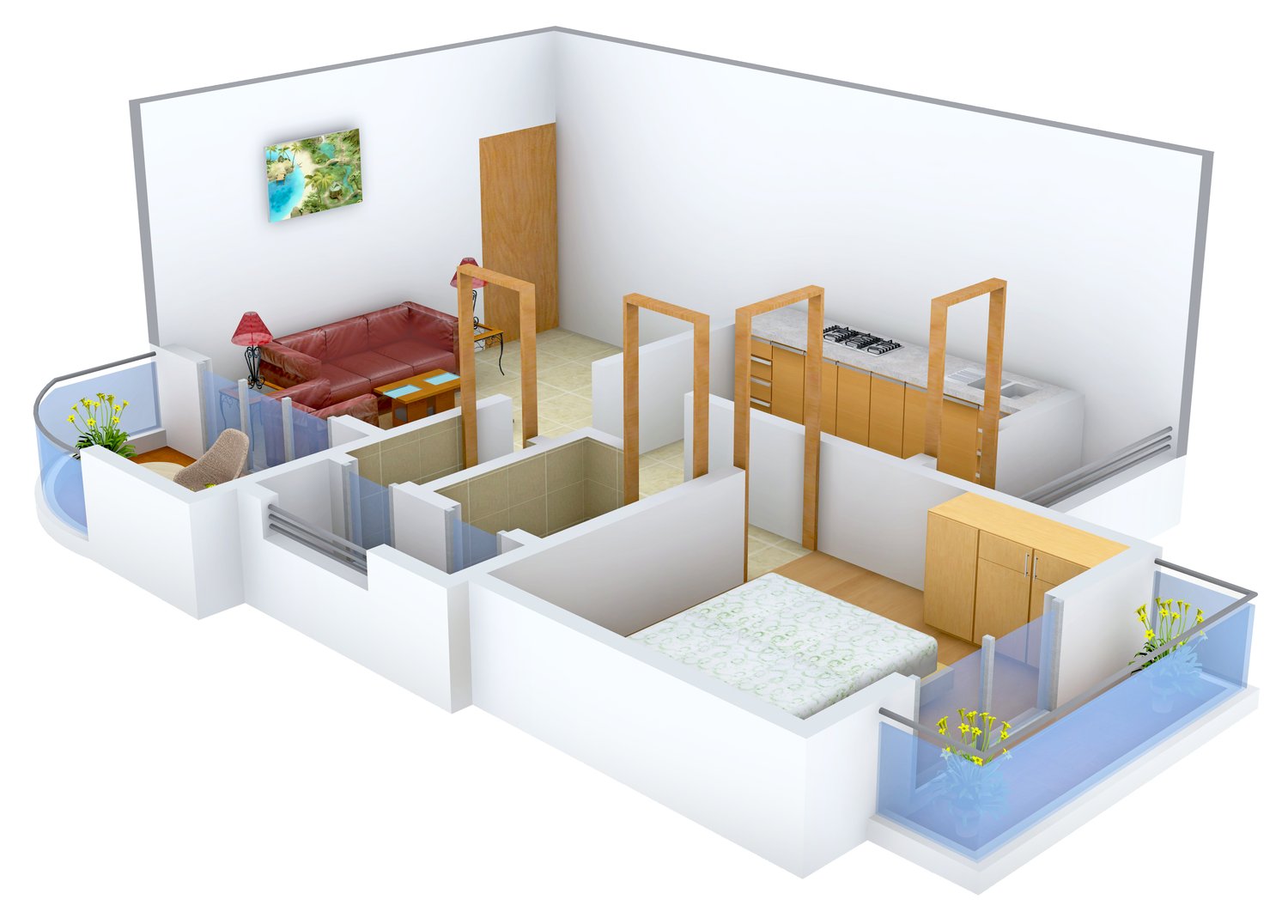 3DFloorPlan of Mehta Amrut Pearl