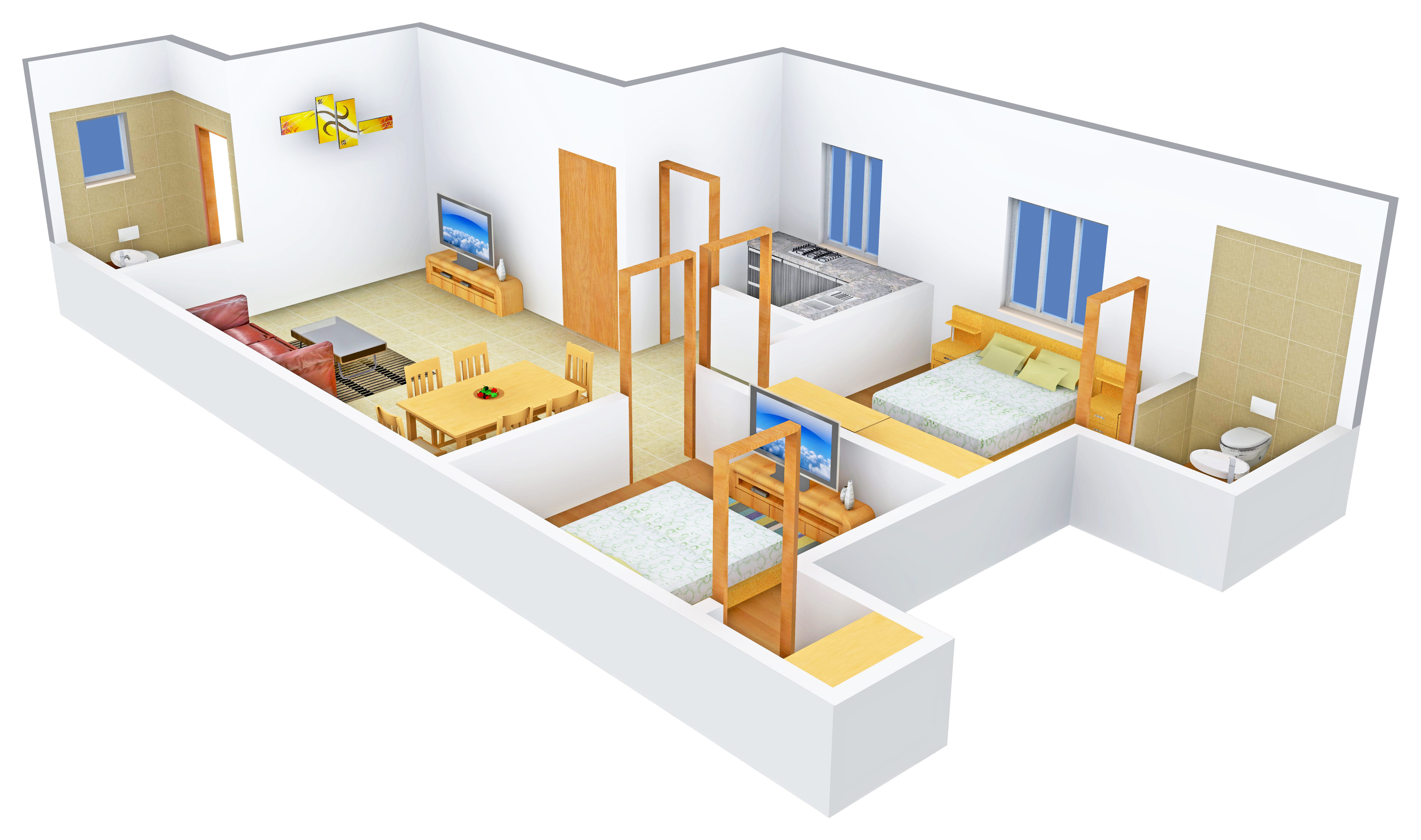 3DFloorPlan of VKG Golden Palm