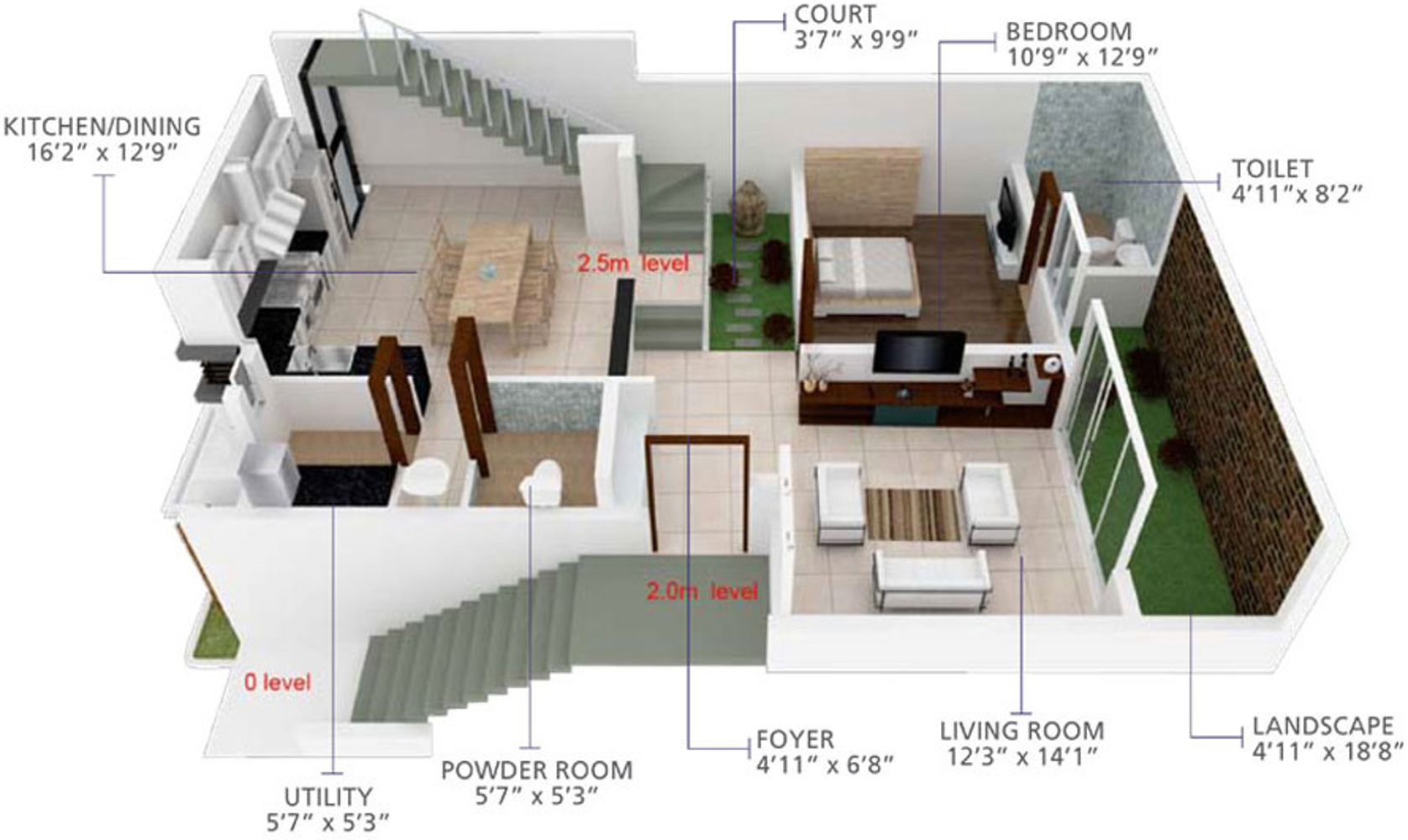 3DFloorPlan of Woodshire Emerson Park