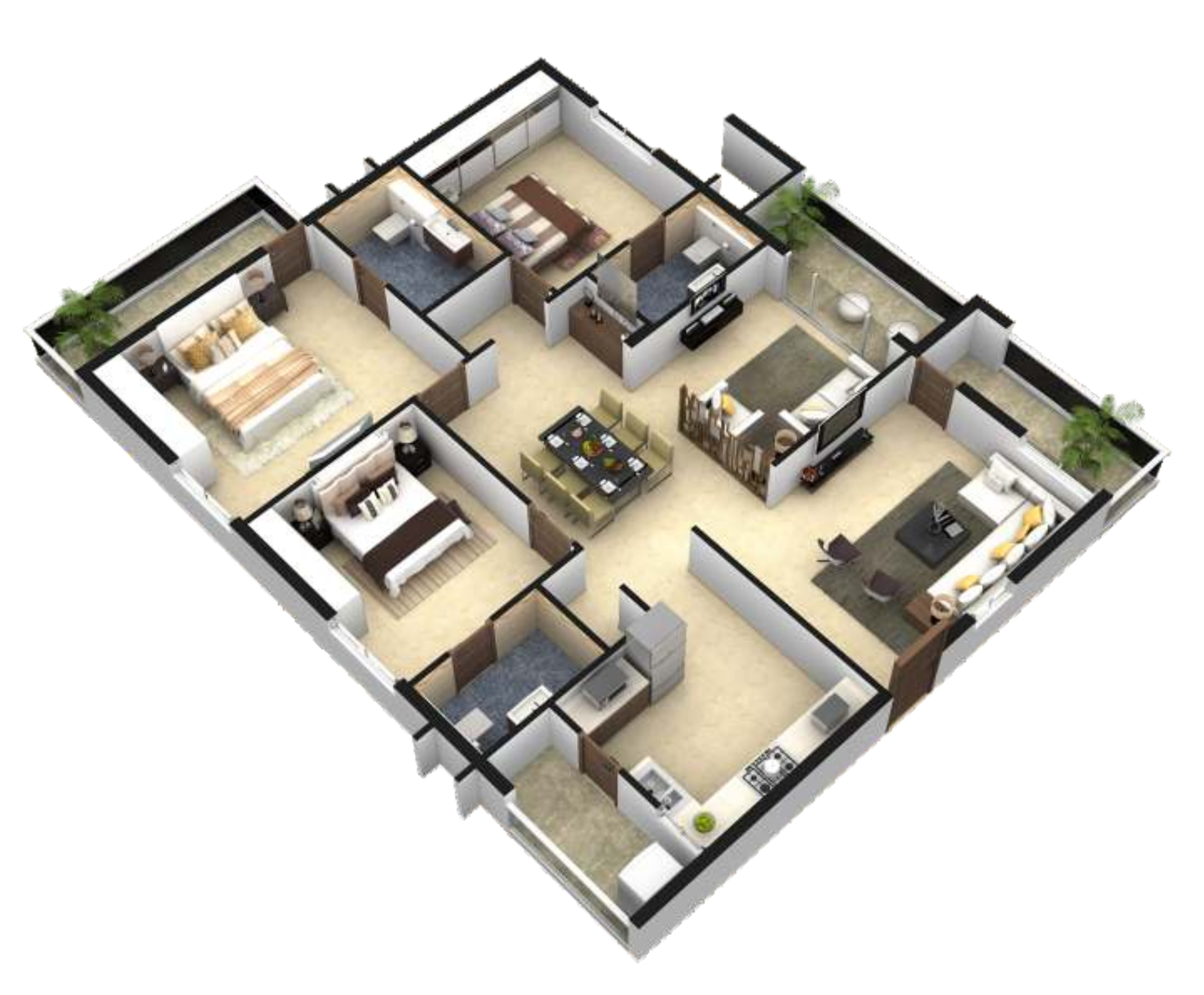 3DFloorPlan of ARK Hamptons