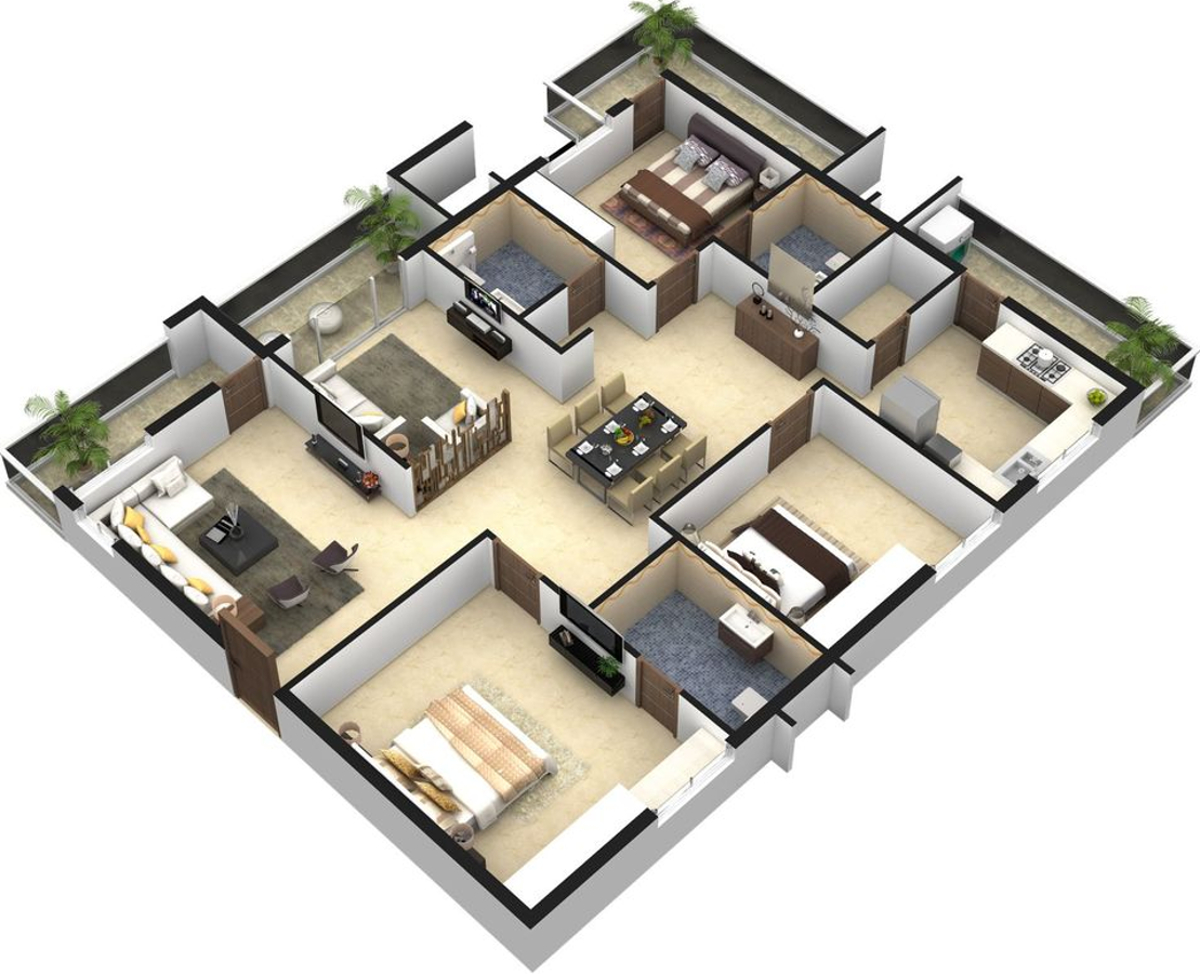 3DFloorPlan of ARK Hamptons