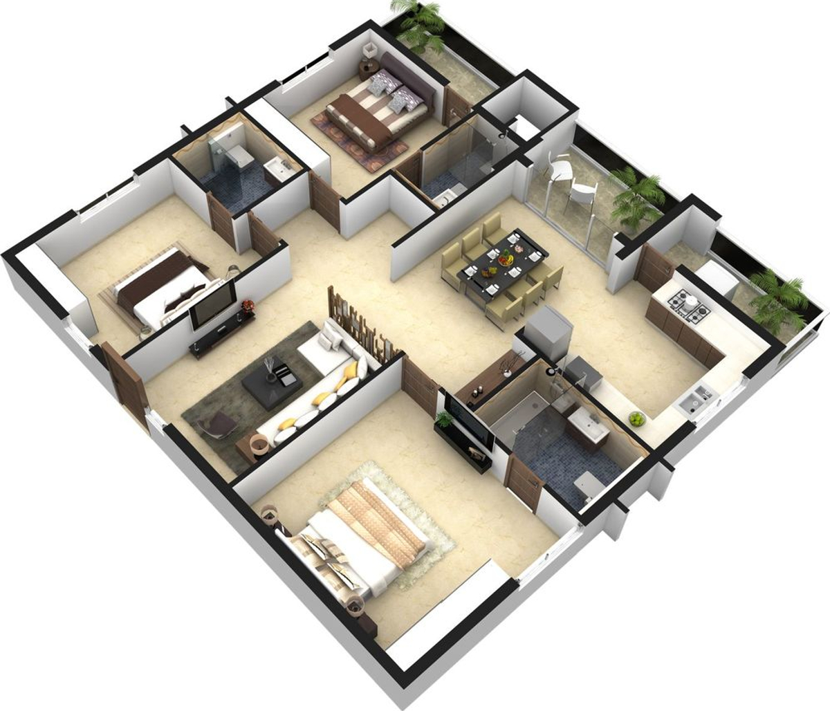 3DFloorPlan of ARK Hamptons