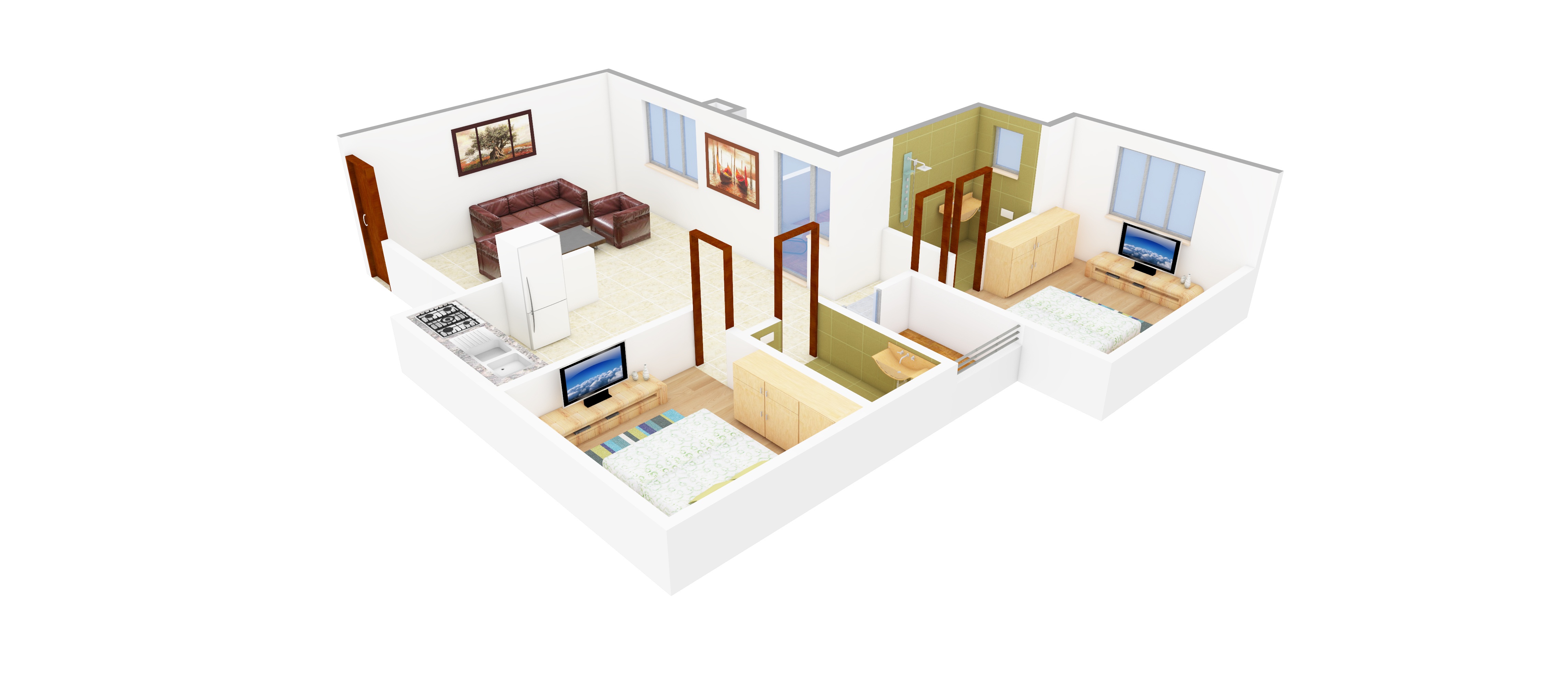 3DFloorPlan of Ashish Constructions Promoters And Builders Ecstasy