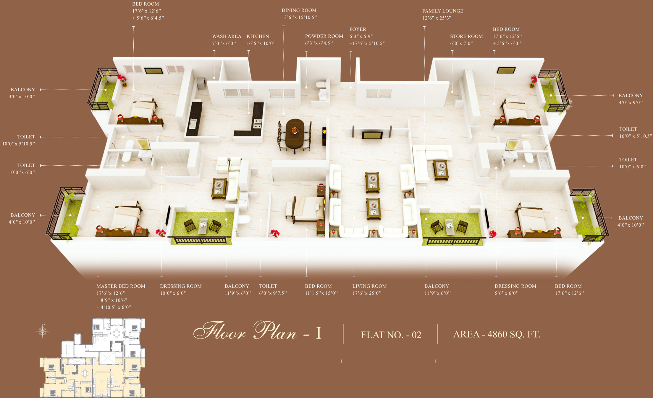 3DFloorPlan of Golden Homestead