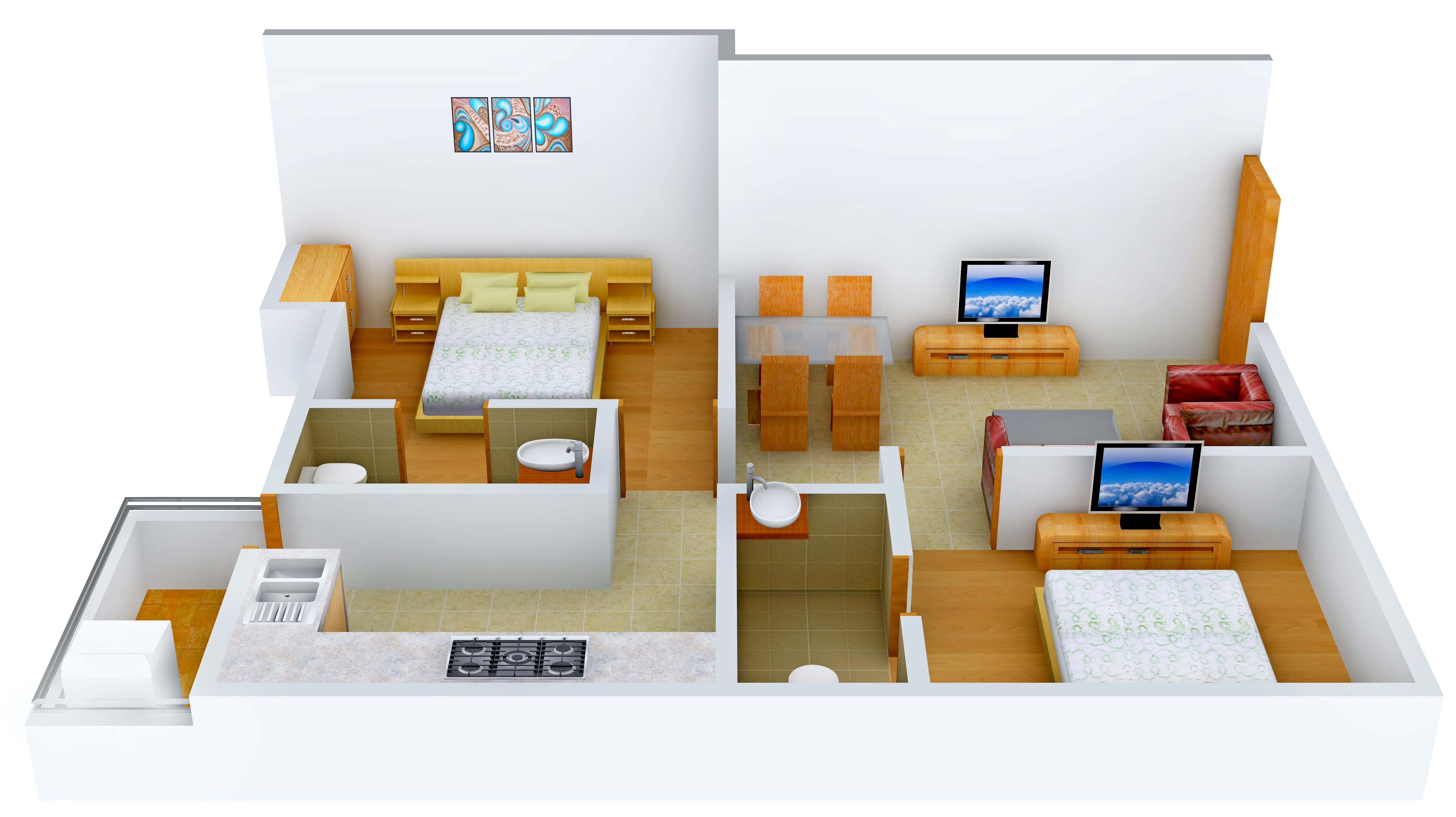 3DFloorPlan of Selvaganesh Creek Front