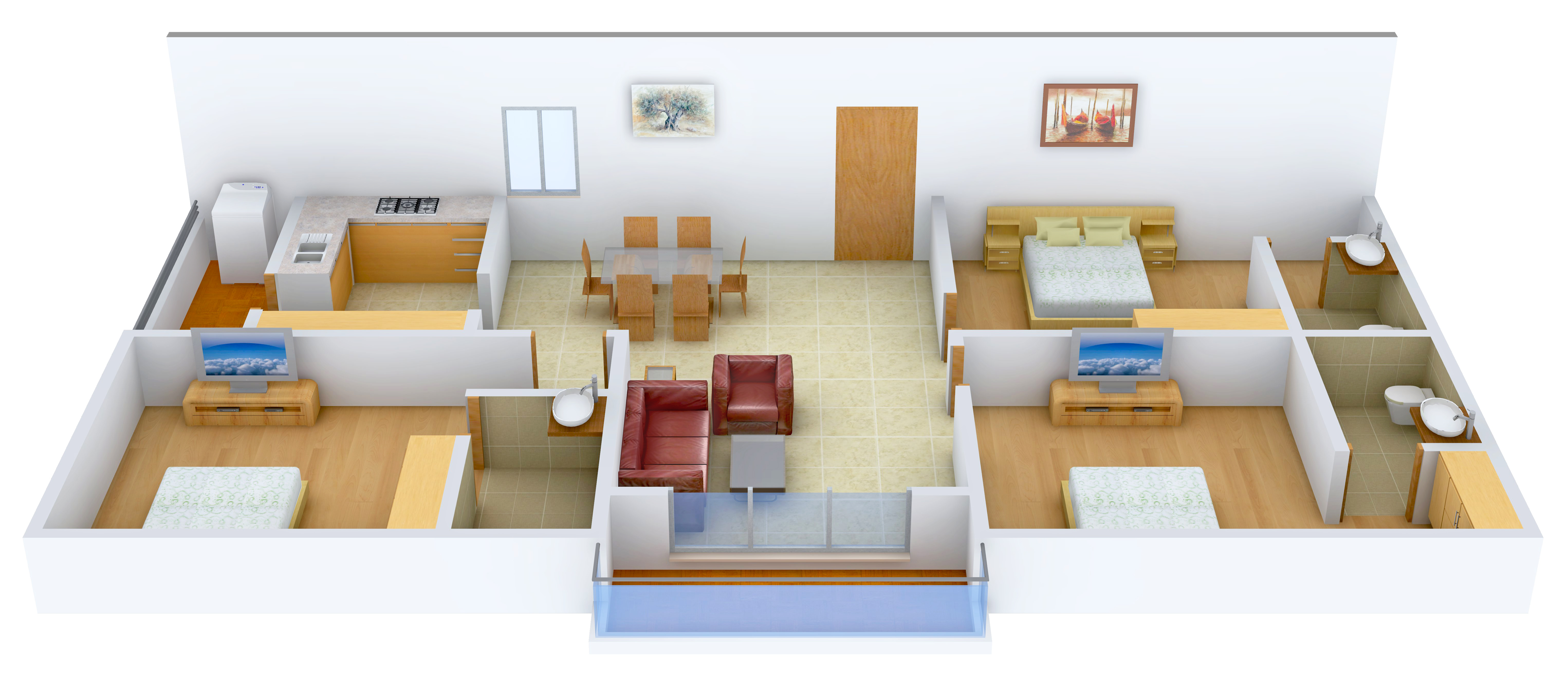 3DFloorPlan of Fomra Bliss