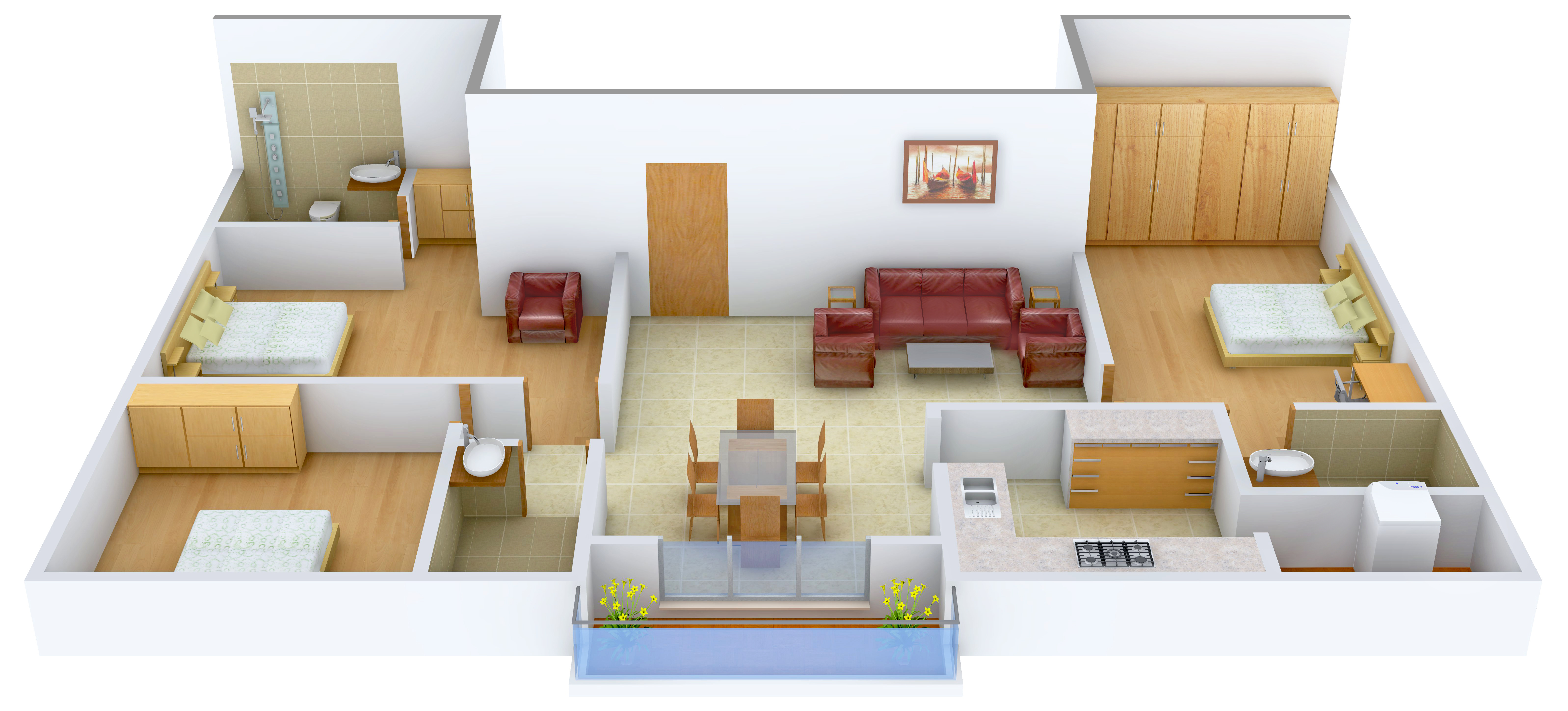 3DFloorPlan of Fomra Bliss
