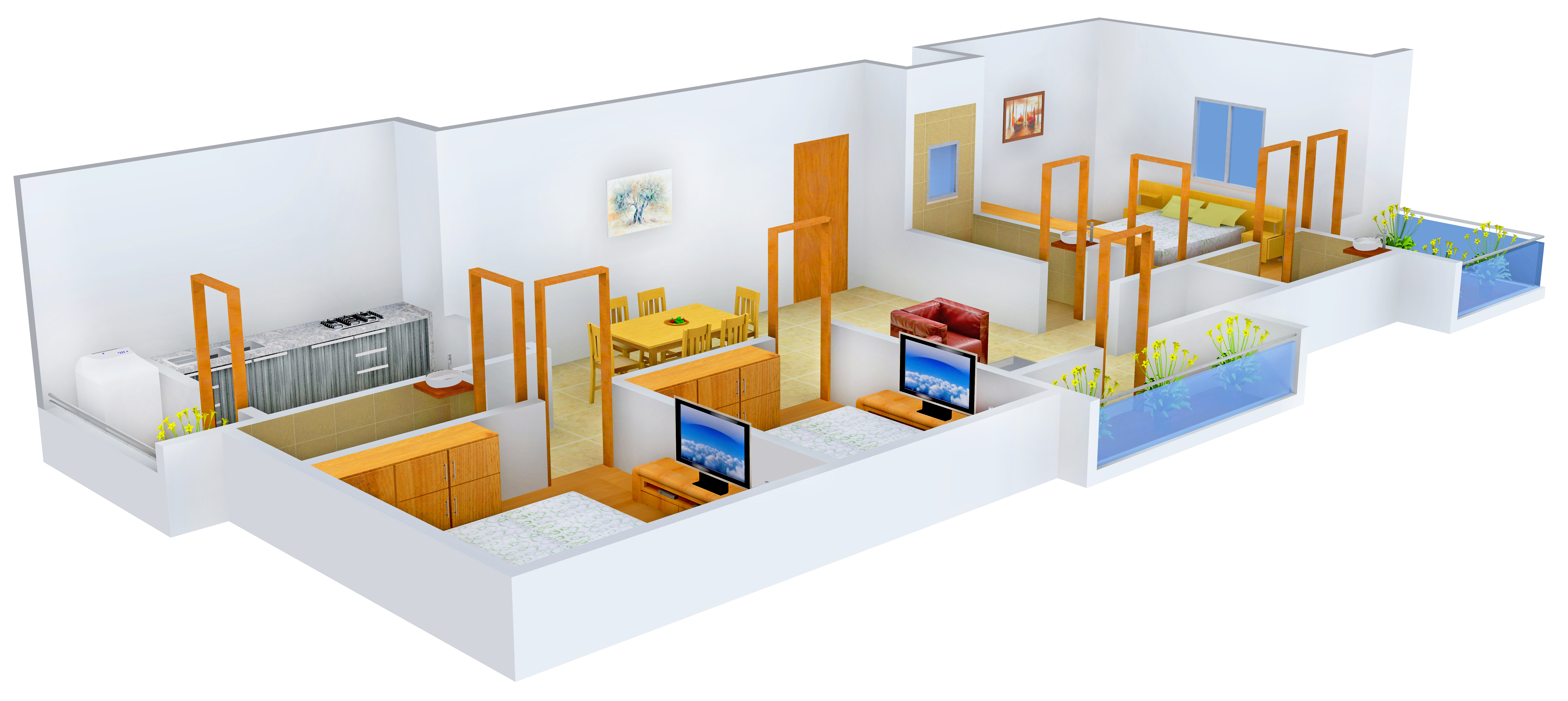 3DFloorPlan of Sai Shankara