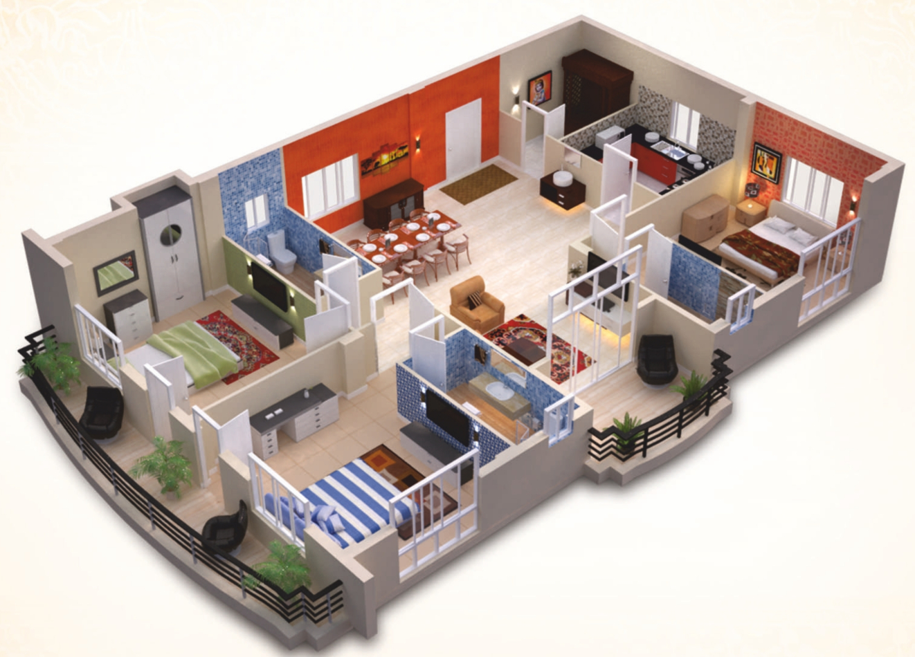 3DFloorPlan of Star Grihangan