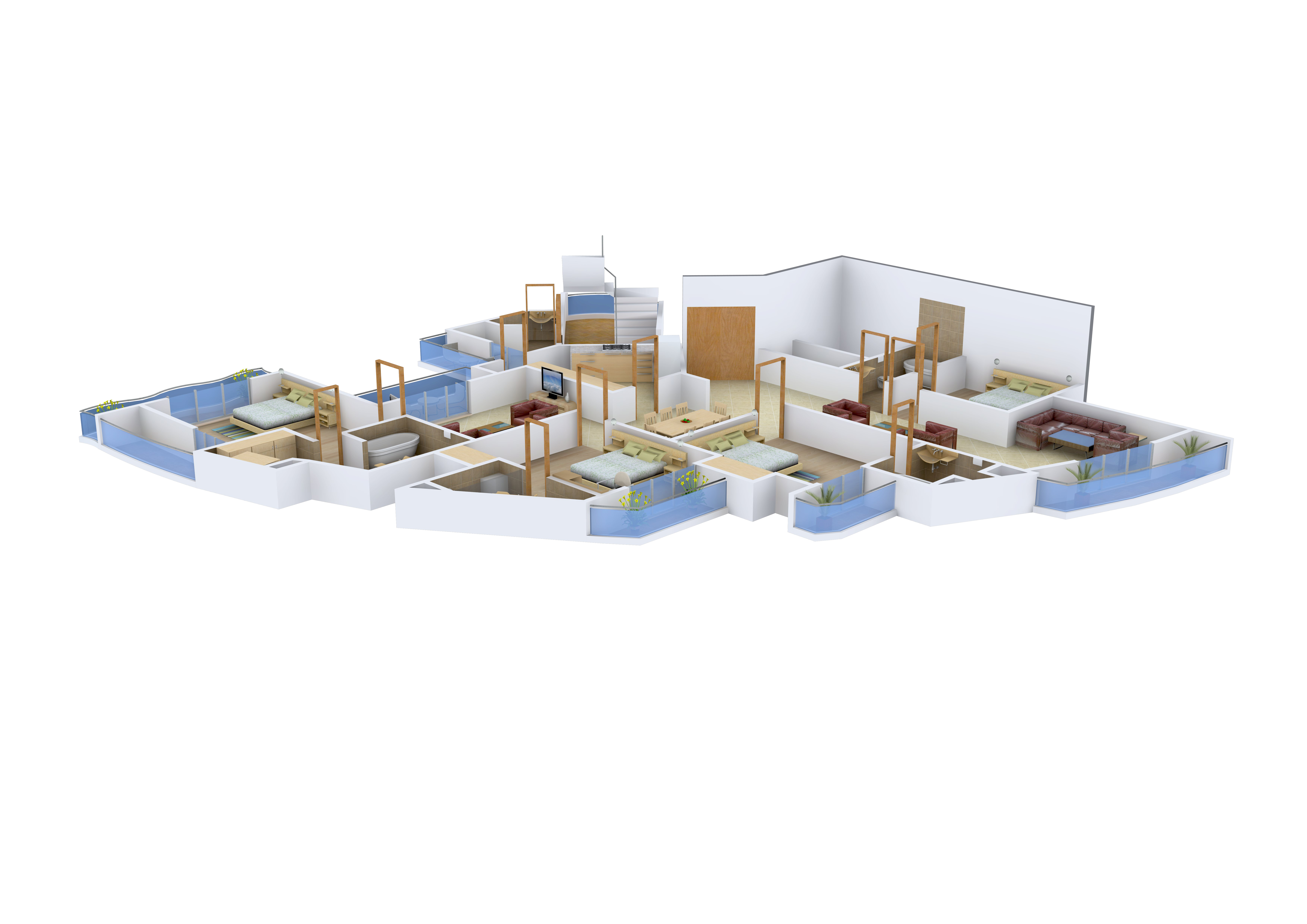 3DFloorPlan of BLGC Superb