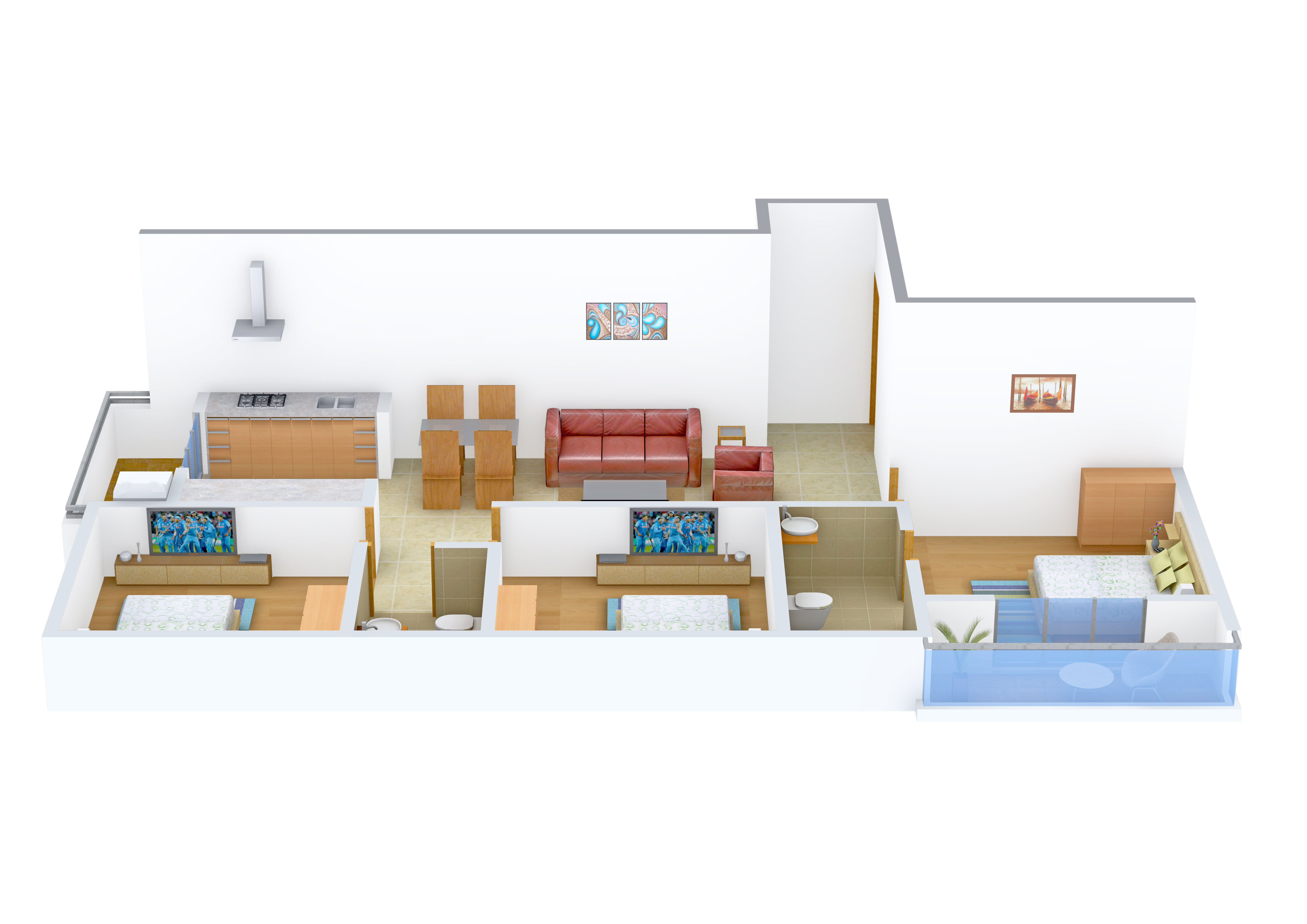 3DFloorPlan of Prabhavathi Radiance