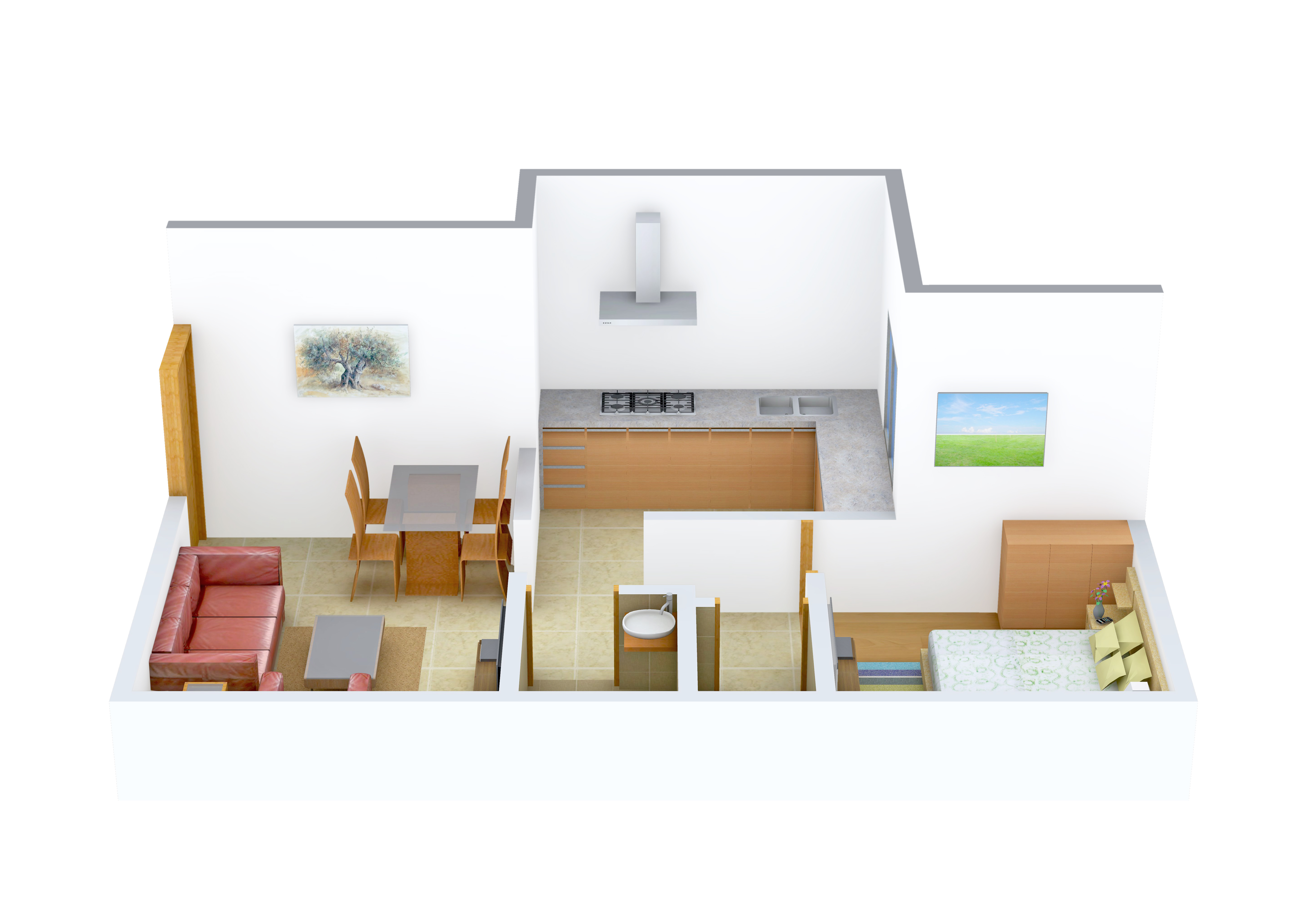 3DFloorPlan of Shubh Kalawati Nagar