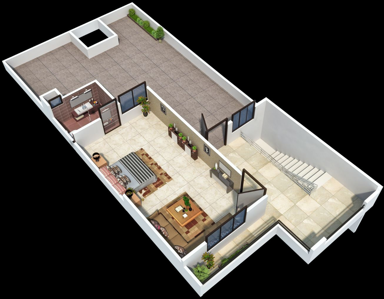 3DFloorPlan of Swapnil Shaubhagya