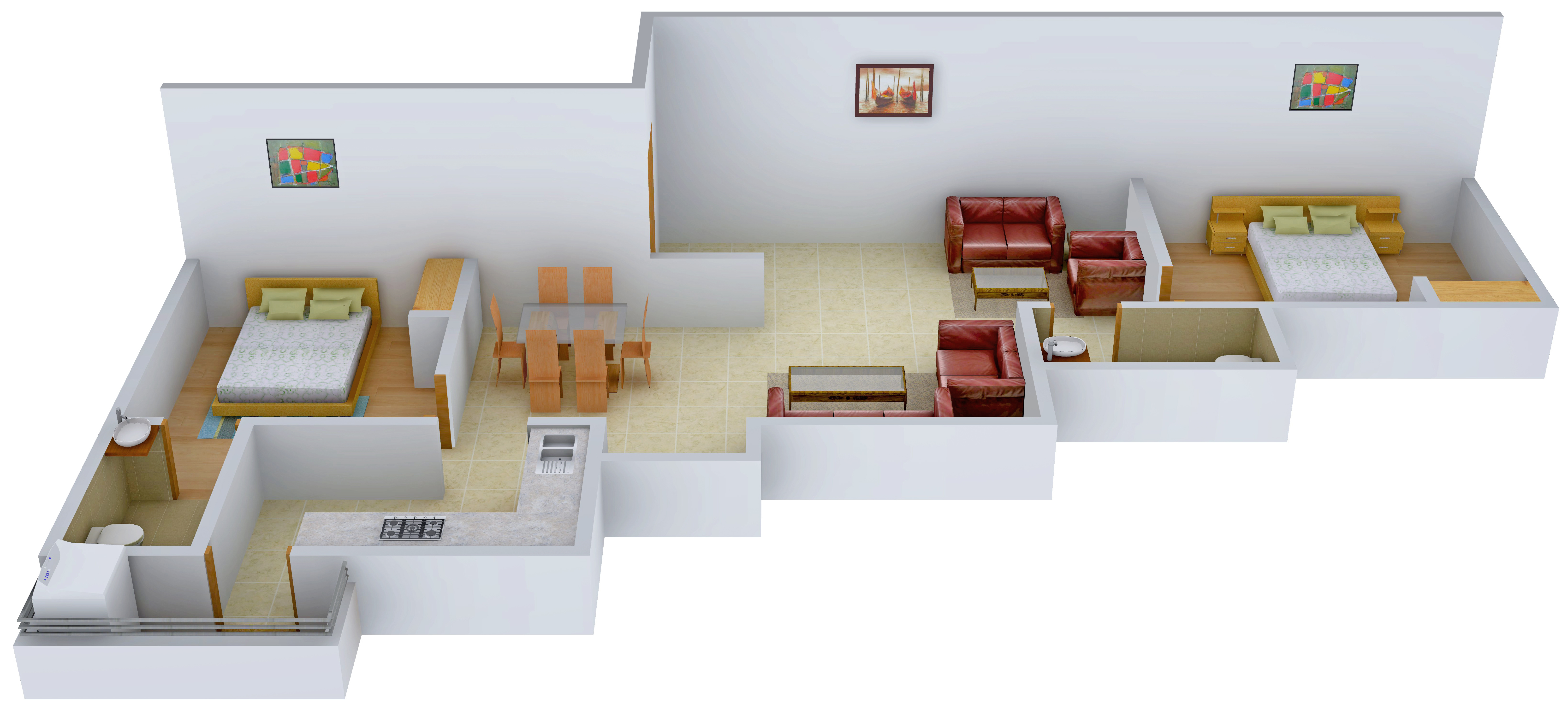3DFloorPlan of Naveen Jenin Castle