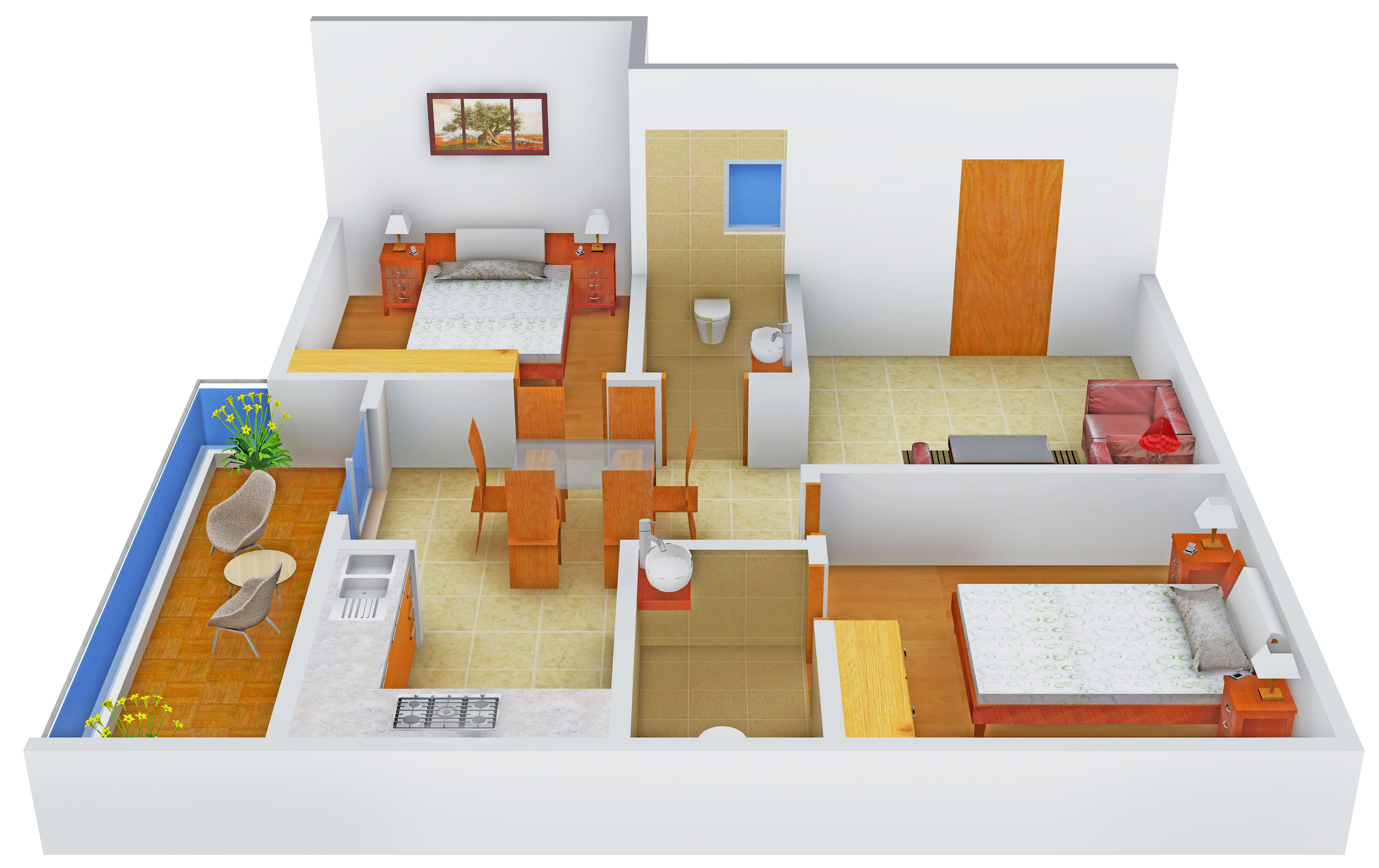 3DFloorPlan of SLV RK Signature