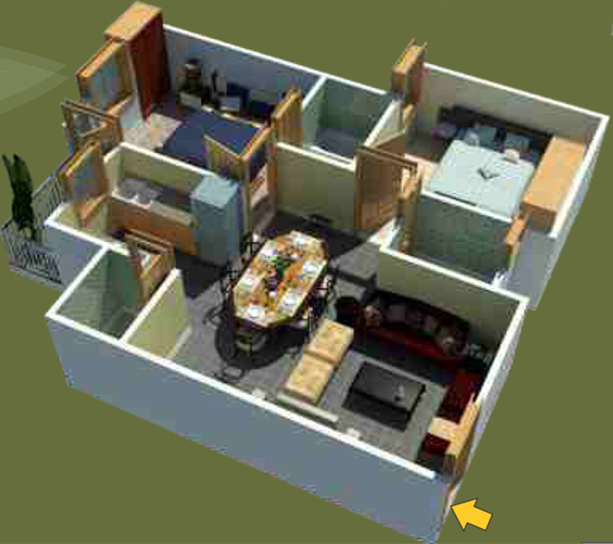 3DFloorPlan of Gayatri Manhar Garden