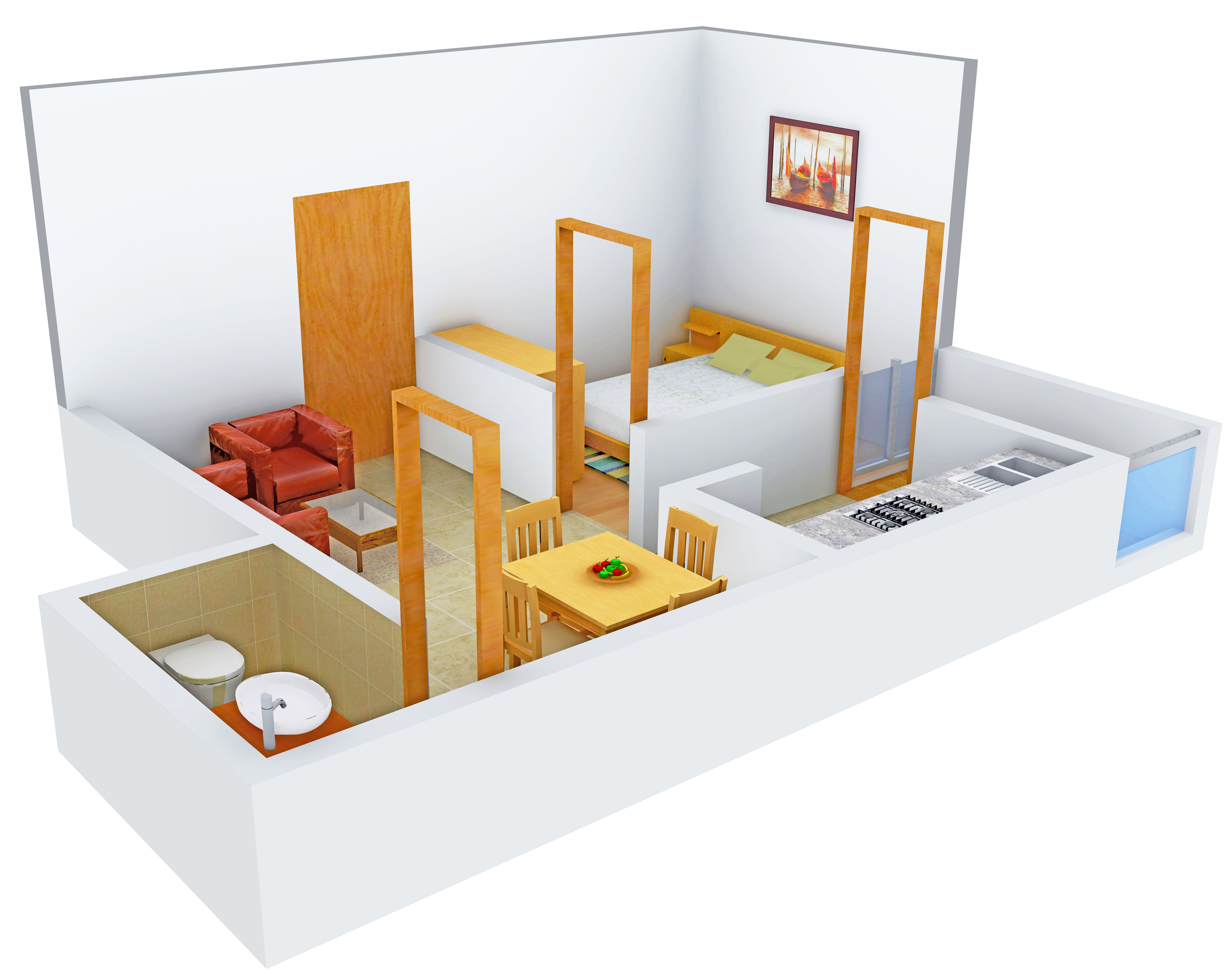 3DFloorPlan of Radhika Shanti Tower