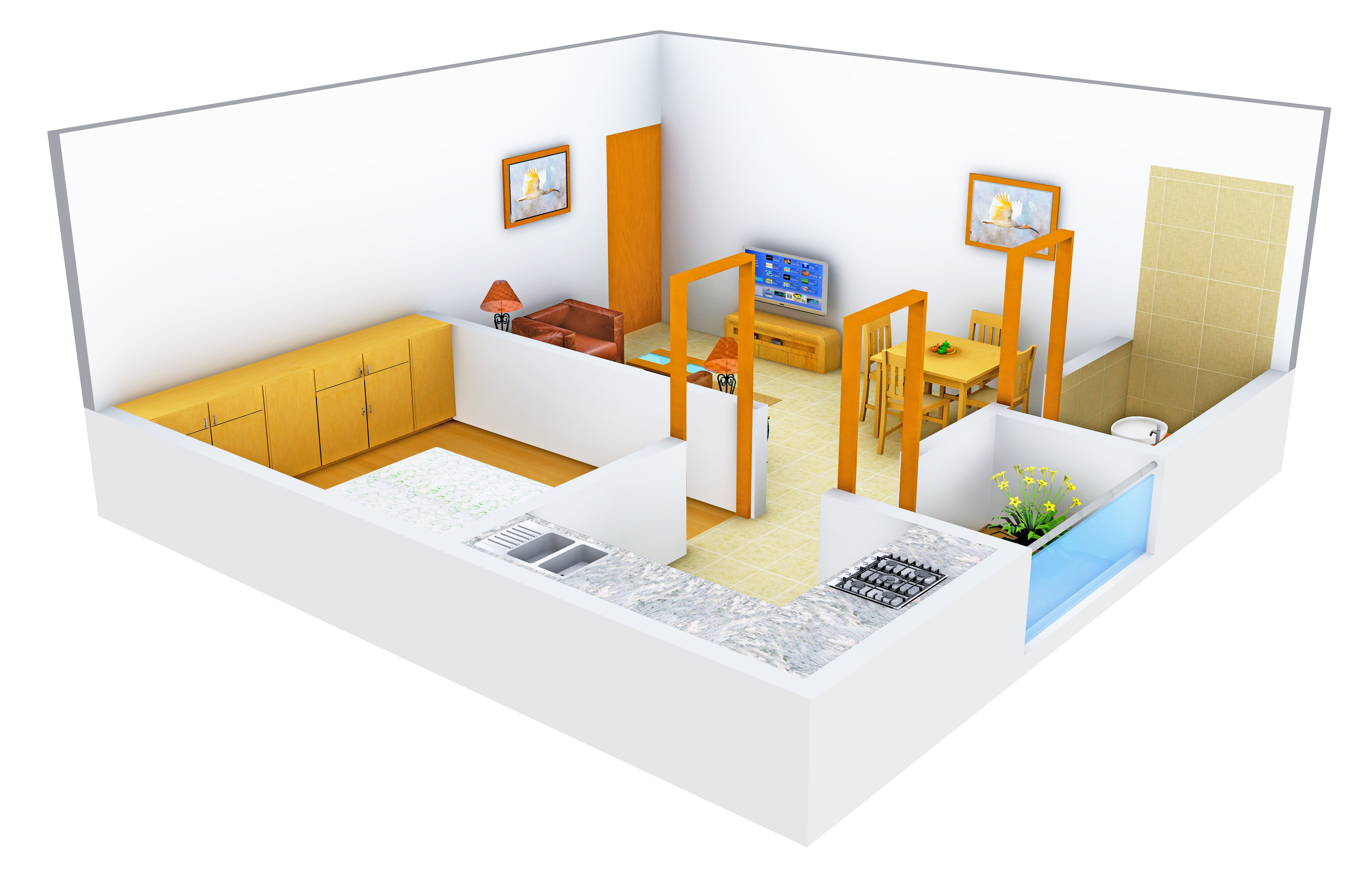3DFloorPlan of Radhika Shanti Tower