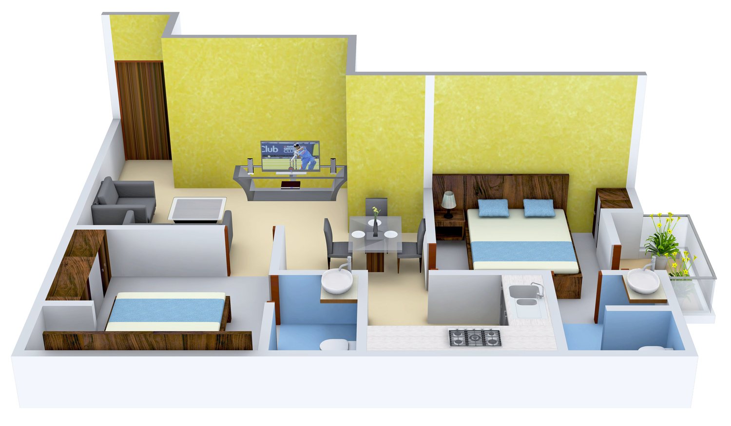 3DFloorPlan of Brownstone Agate